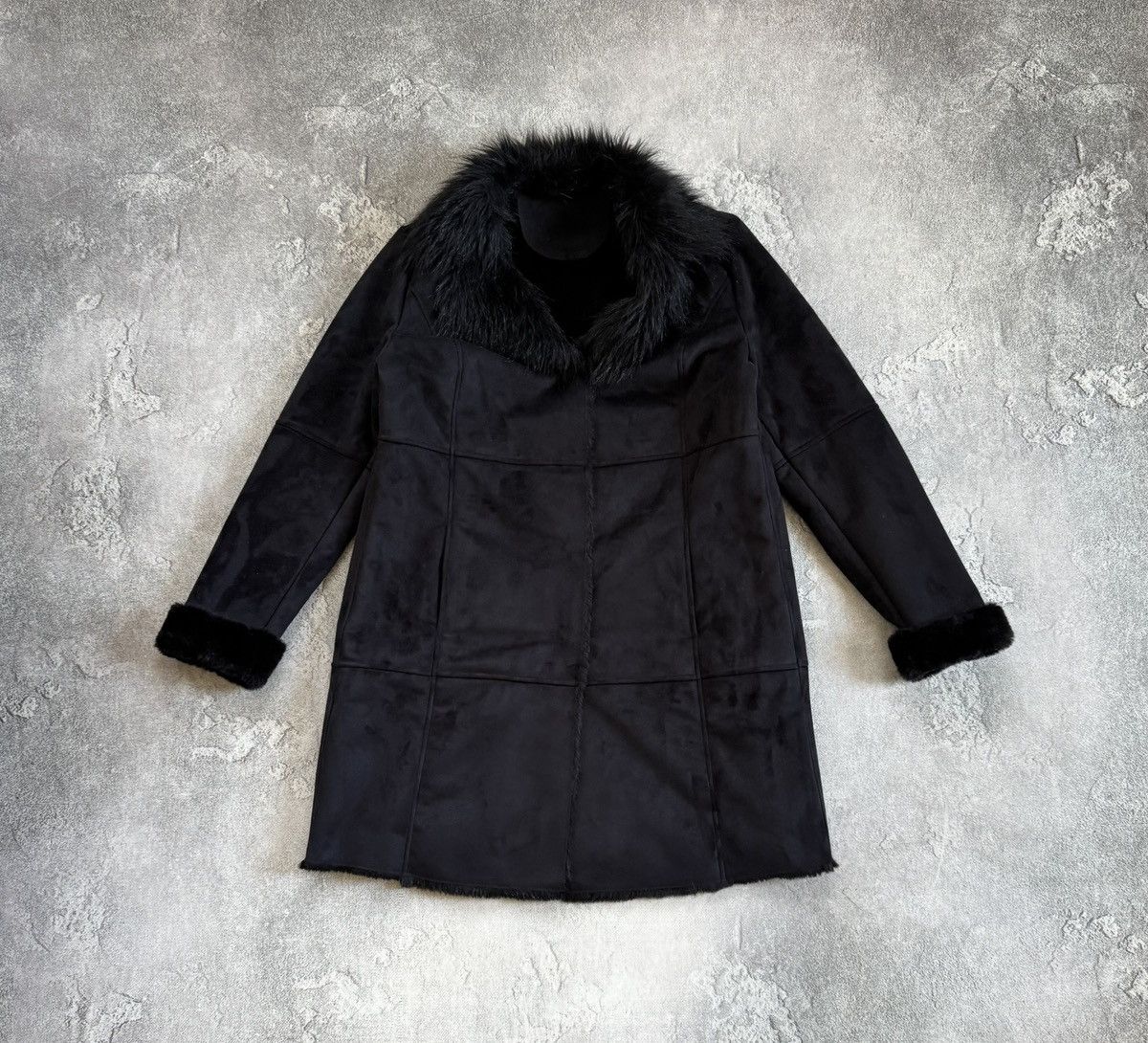 Miss Sixty Retro Fur Faux black jacket coat if six was nine y2k L.G.B. Size XL / US 12-14 / IT 48-50 - 5 Thumbnail
