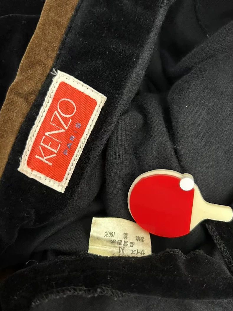 Kenzo KENZO Brown hooker black velvet slanted front dress vintag Size M / US 6-8 / IT 42-44 - 9 Thumbnail
