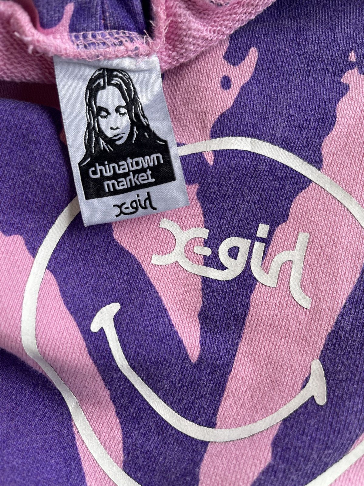 X-Girl x Chinatown Market Smiley Collaboration Sweat Pants