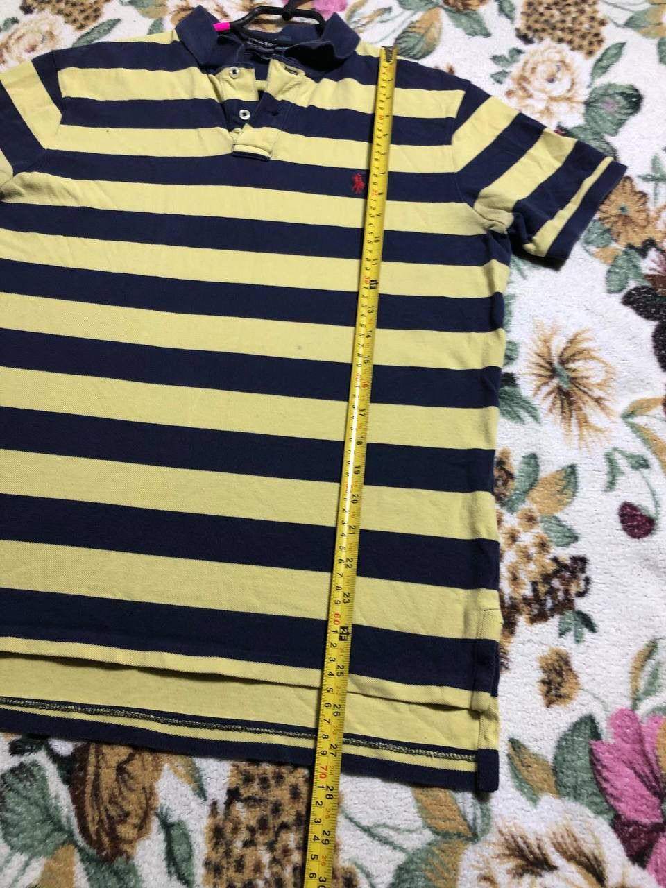 Polo Ralph Lauren Ralph Lauren Polo Shirt Yellow/Navy Striped Short sleeve Size US L / EU 52-54 / 3 - 11 Thumbnail