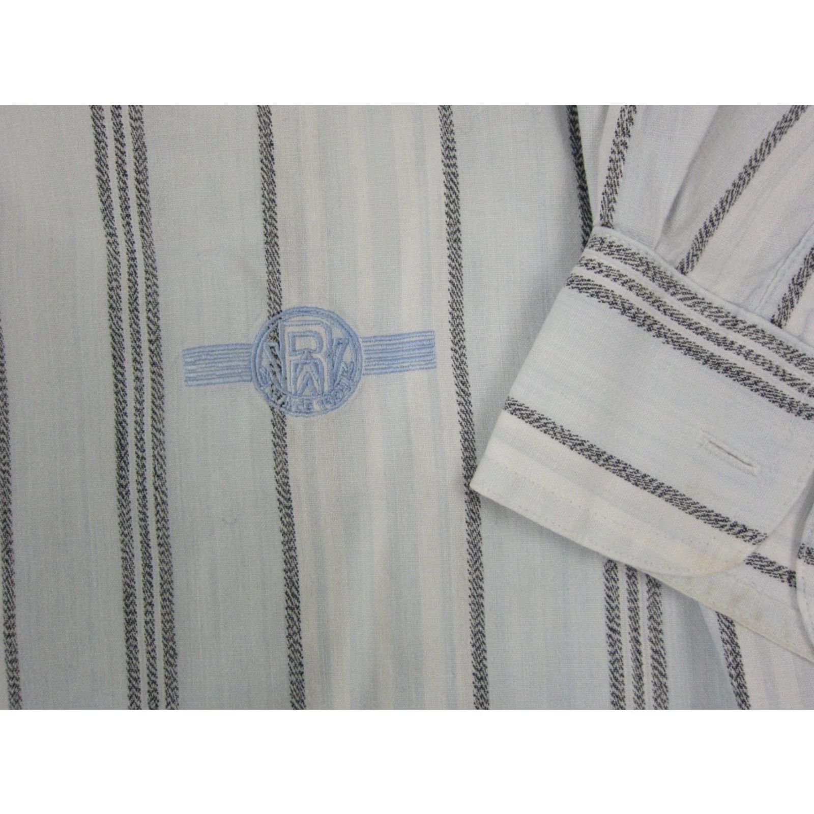 Wrangler VINTAGE Wrangler Shirt Mens 2XL White Striped Western Cowboys Shirt Mens White Striped 2XL Wrangler Western Size US XXL / EU 58 / 5 - 3 Thumbnail