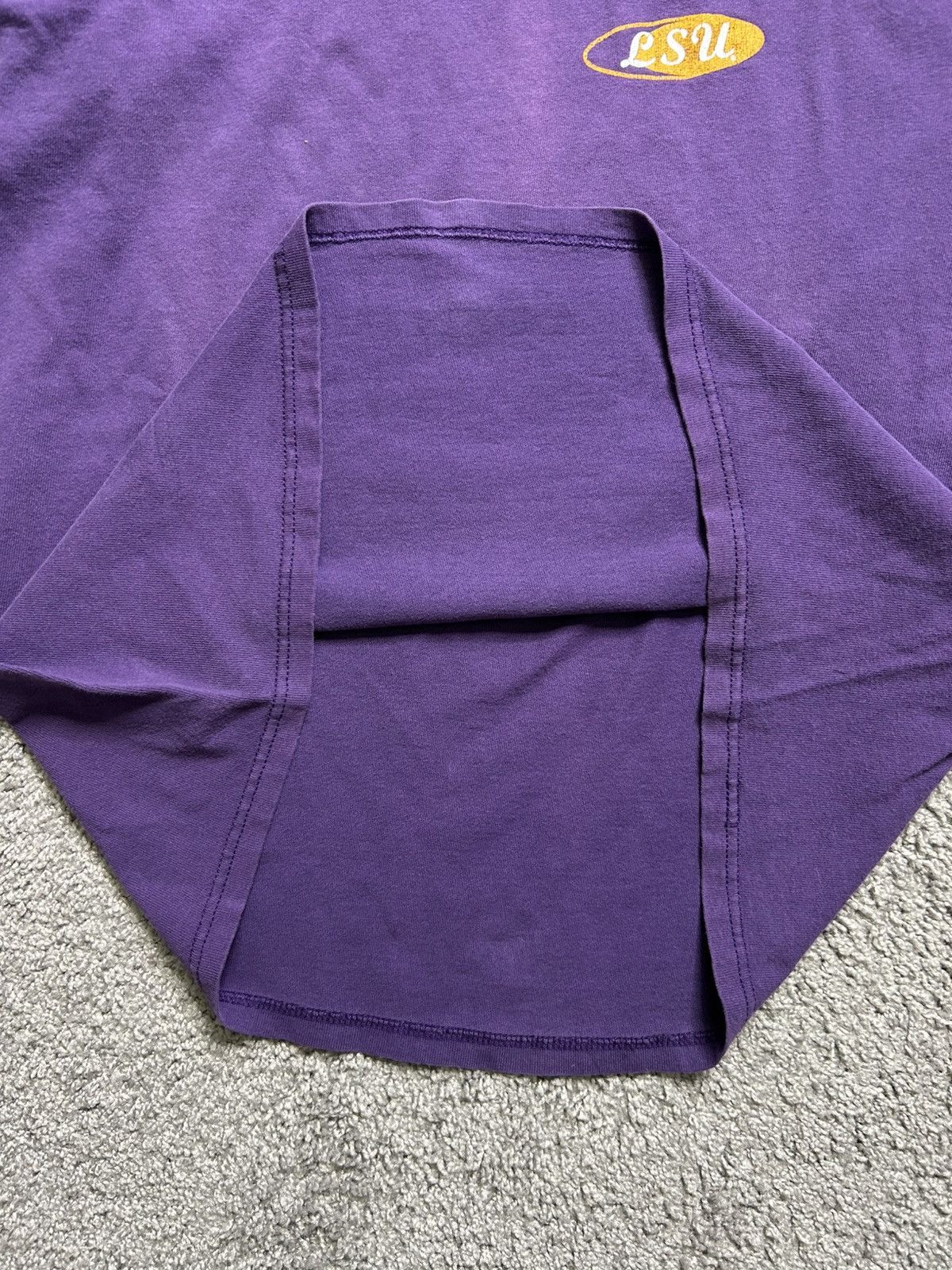 Champion × Vintage Vintage 90s Champion LSU Long Sleeve Tee Made in USA Size US L / EU 52-54 / 3 - 3 Thumbnail