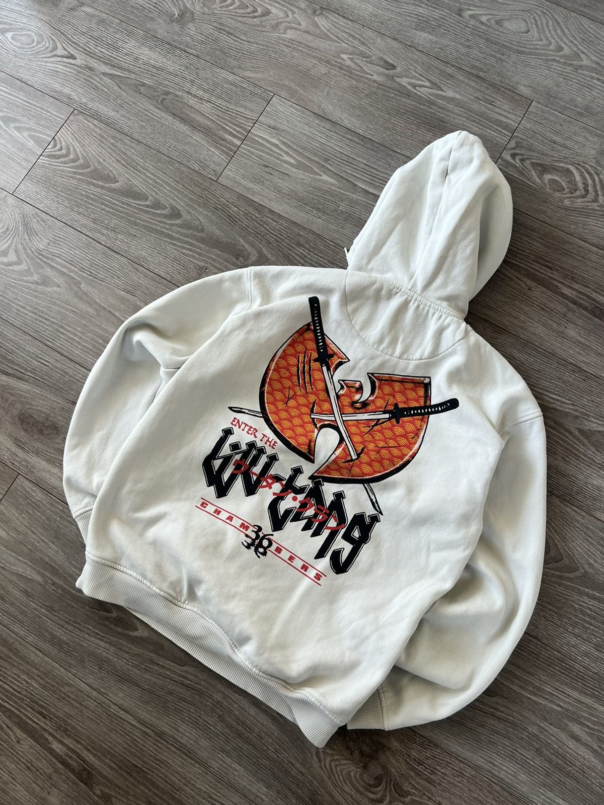 Rap Tees × Wu-Tang Clan Wu Tang Big Back Logo Overprinted Rap Hoodie Size US S / EU 44-46 / 1 - 4 Thumbnail