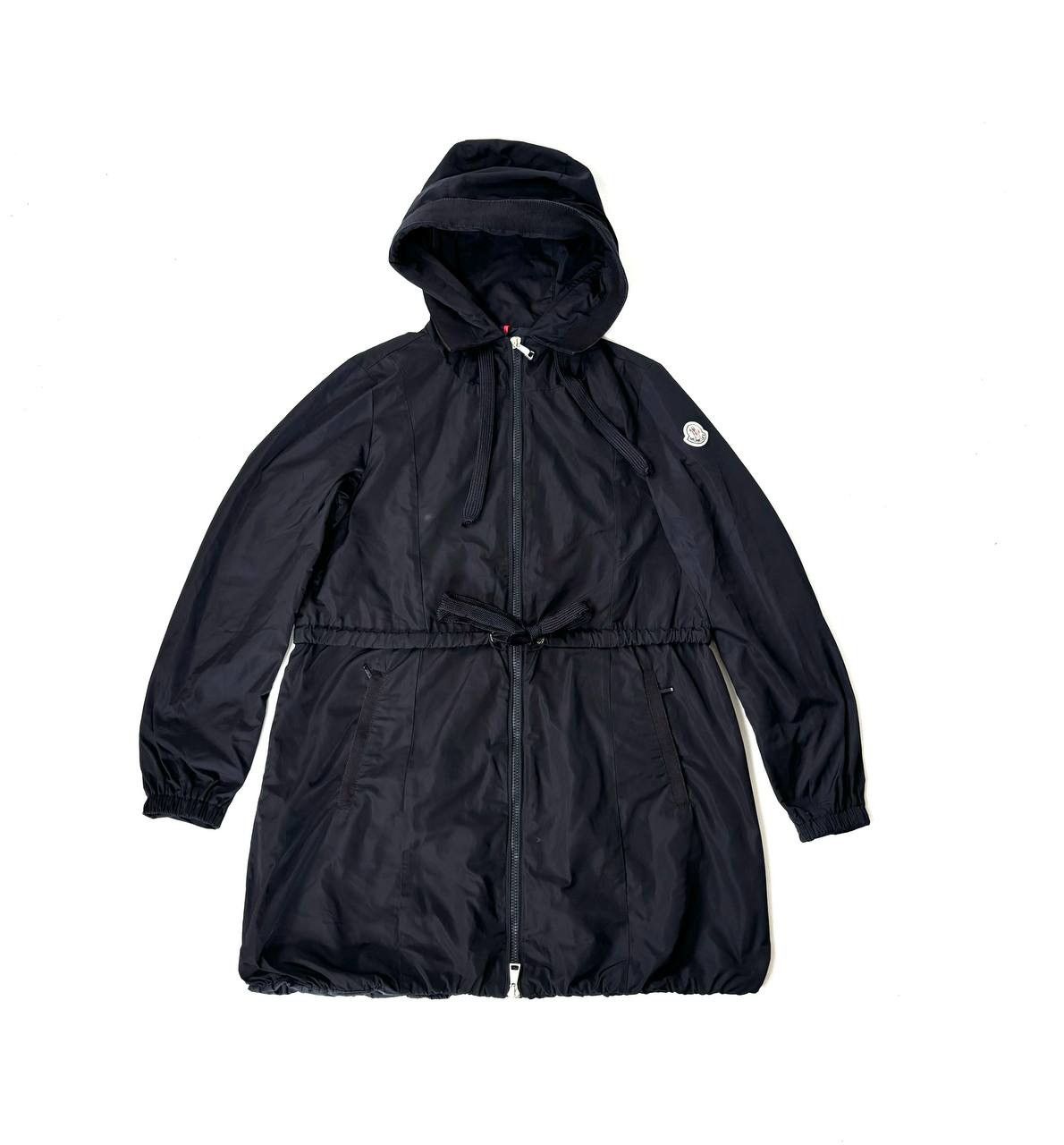 image of Moncler Nylon Hooded Jacket in Black, Women's (Size Small)