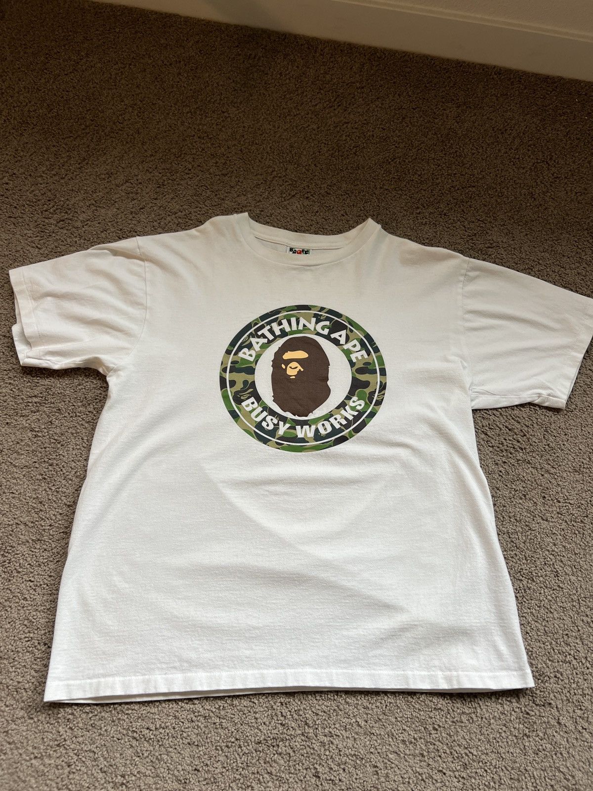 Bape ABC Camo Busy Works Tee Size US XL / EU 56 / 4 - 1 Thumbnail