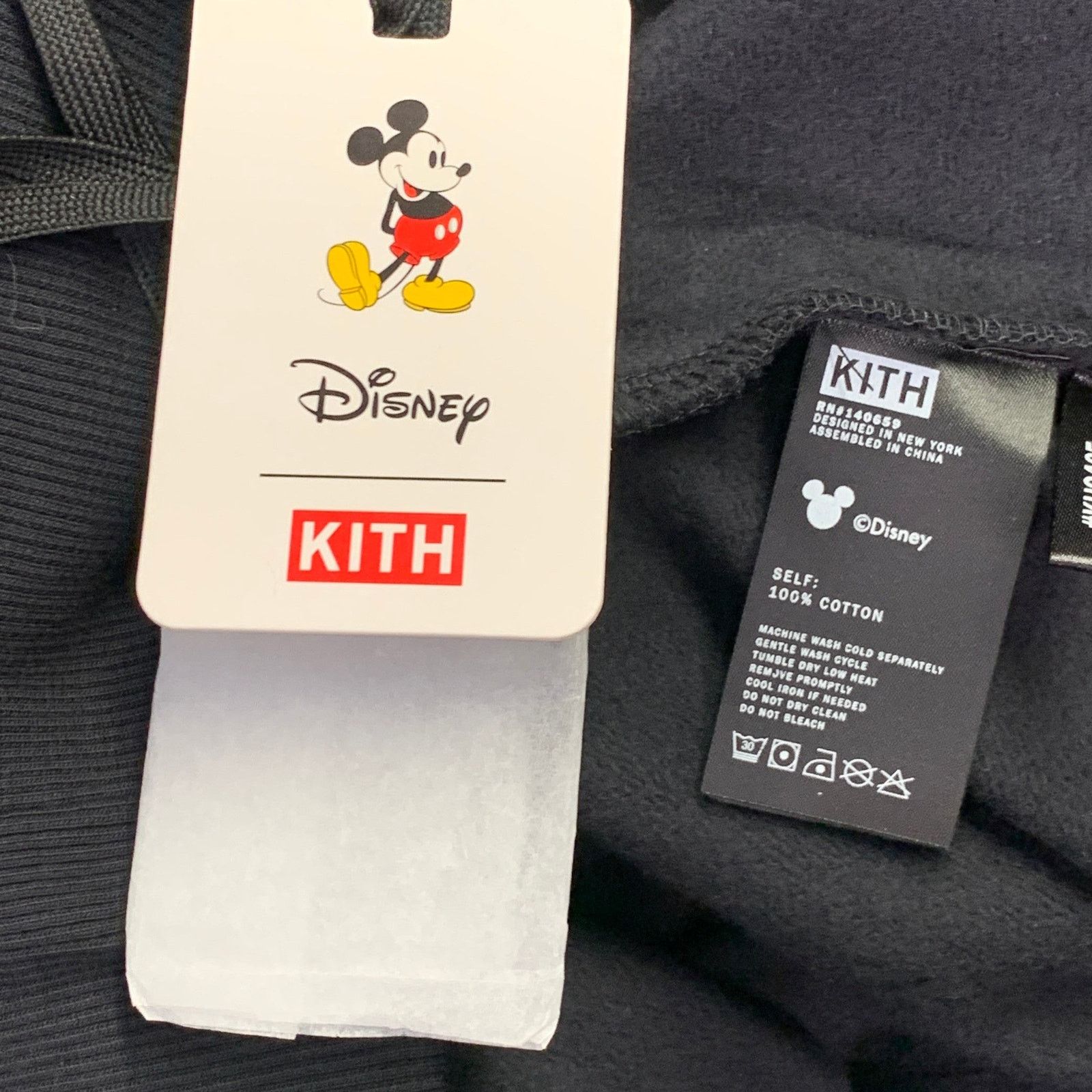 Kith KITH Size XS Black White Logo Cotton Hooded Sweatshirt Size US XS / EU 42 / 0 - 7 Thumbnail