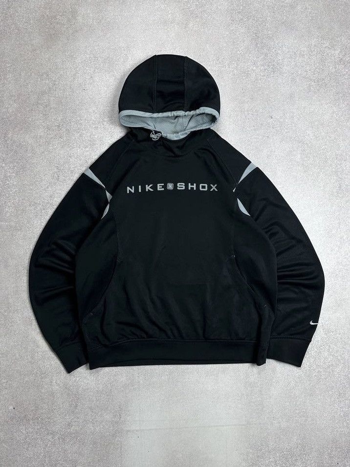 Nike Vintage 90s Nike Shox Boxy Hoodie Y2K L Size US L / EU 52-54 / 3 - 1 Thumbnail