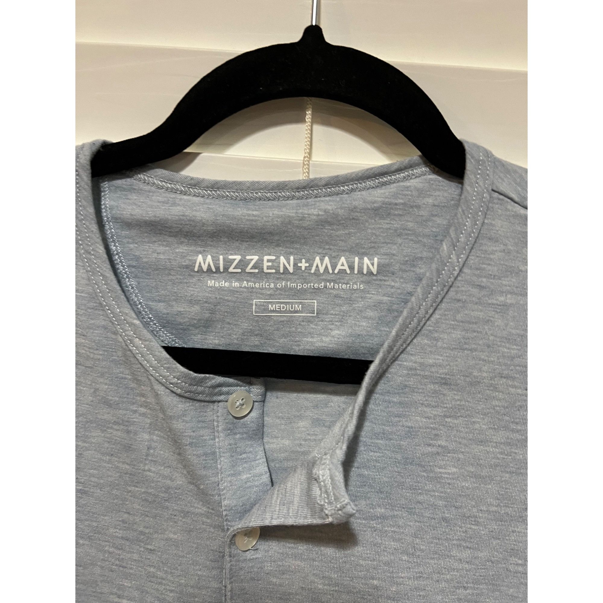 Mizzen+Main Mizzen and Main Long Sleeve Henley Shirt - Size M Size US M / EU 48-50 / 2 - 2 Thumbnail