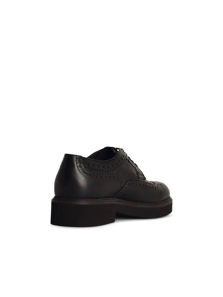 Salvatore Ferragamo o1s1rm0725 Casual Leather Shoes in Black Size US 10.5 / EU 43-44 - 3 Thumbnail