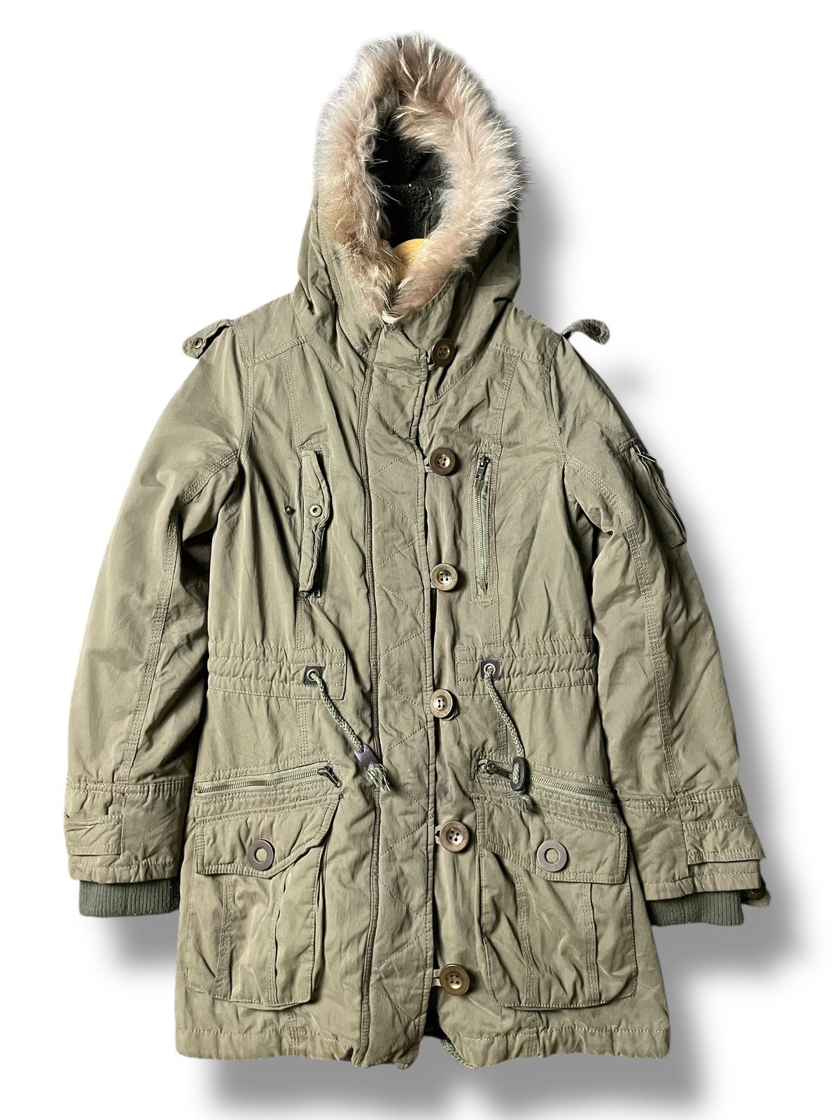 If Six Was Nine Vintage INGNI 1982 Fur Hooded Winter Jacket (96) Size US M / EU 48-50 / 2 - 1 Thumbnail