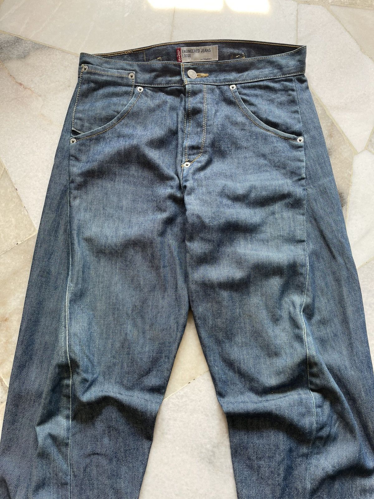 Levi's Vintage Levis Engineered Buckle Back Jeans Size US 30 / EU 46 - 4 Thumbnail