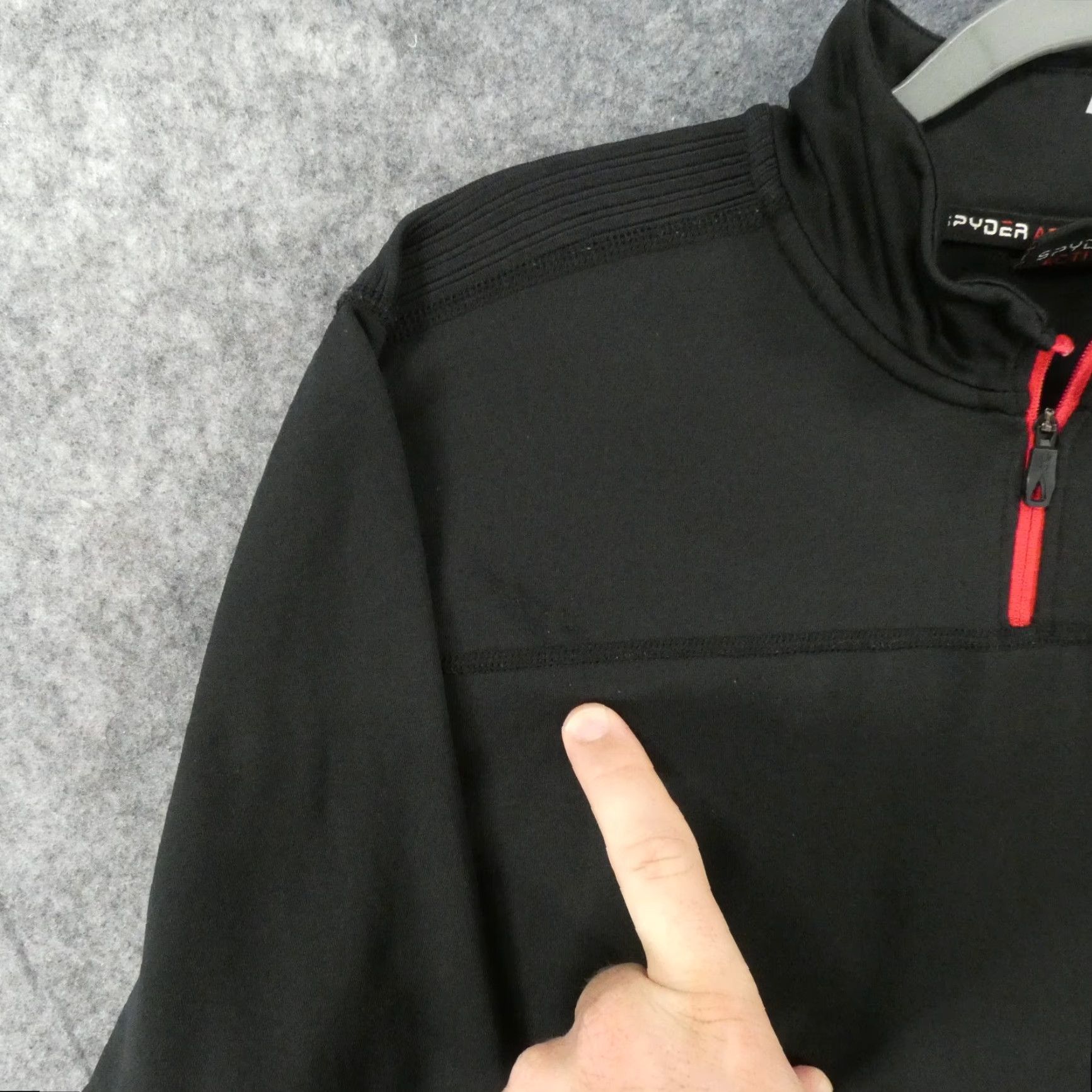 Spyder Spyder Active Sweater Men Large Long Sleeve Black Proweb 1/4 Zip Lightweight Size US L / EU 52-54 / 3 - 5 Thumbnail
