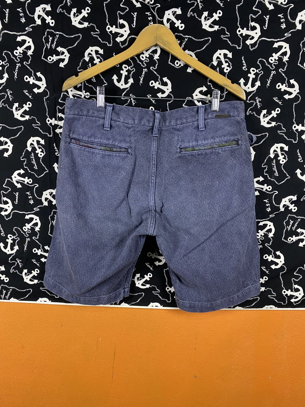 Japanese Brand Vintage Japanese Believer Blue Cotton Shorts Talon Zip Japan Size US 33 - 10 Thumbnail