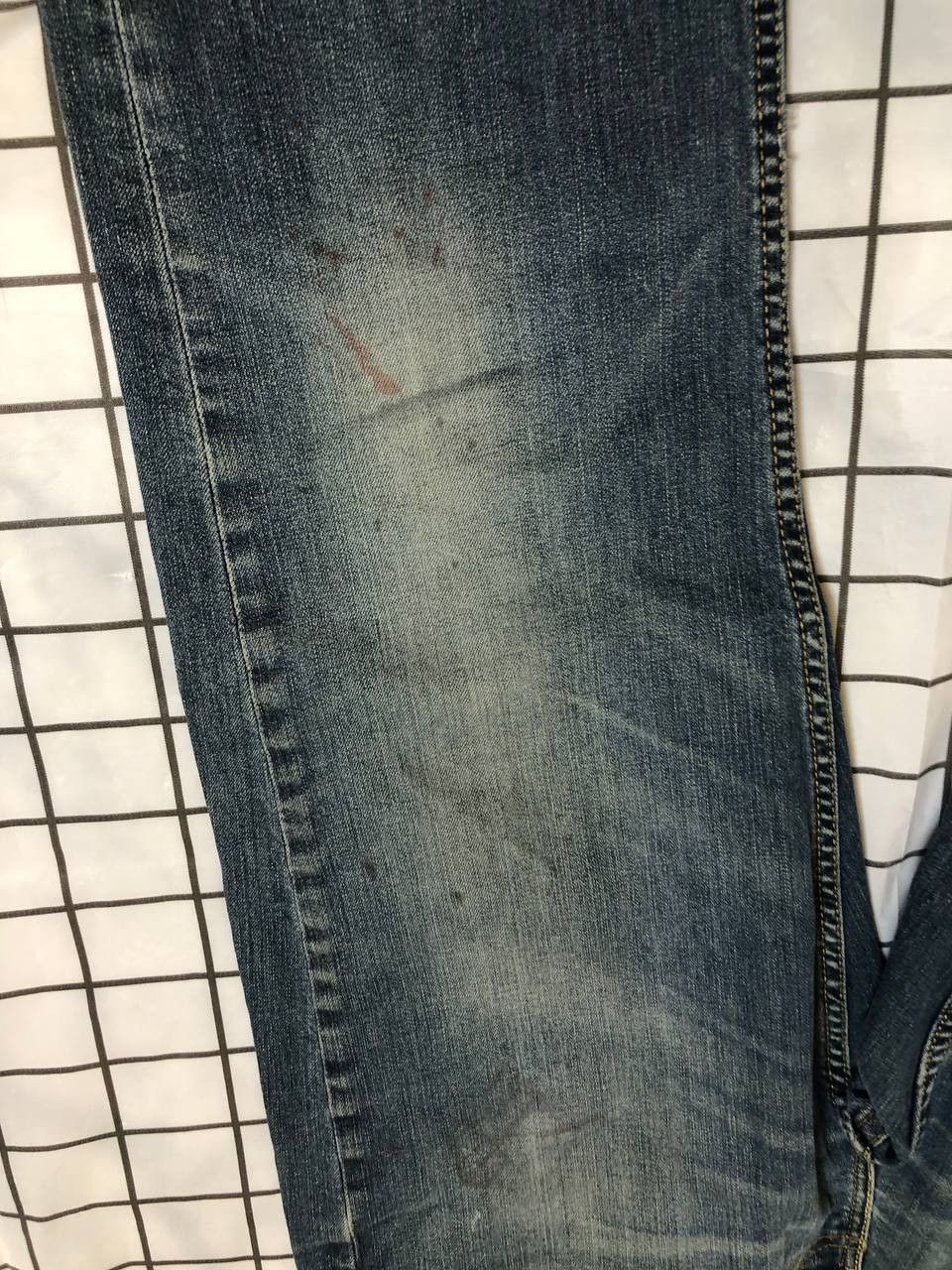 Levi's Levis 514 MENS Jeans Blue Distressed Slim Fit Straight Leg Size US 34 / EU 50 - 4 Thumbnail