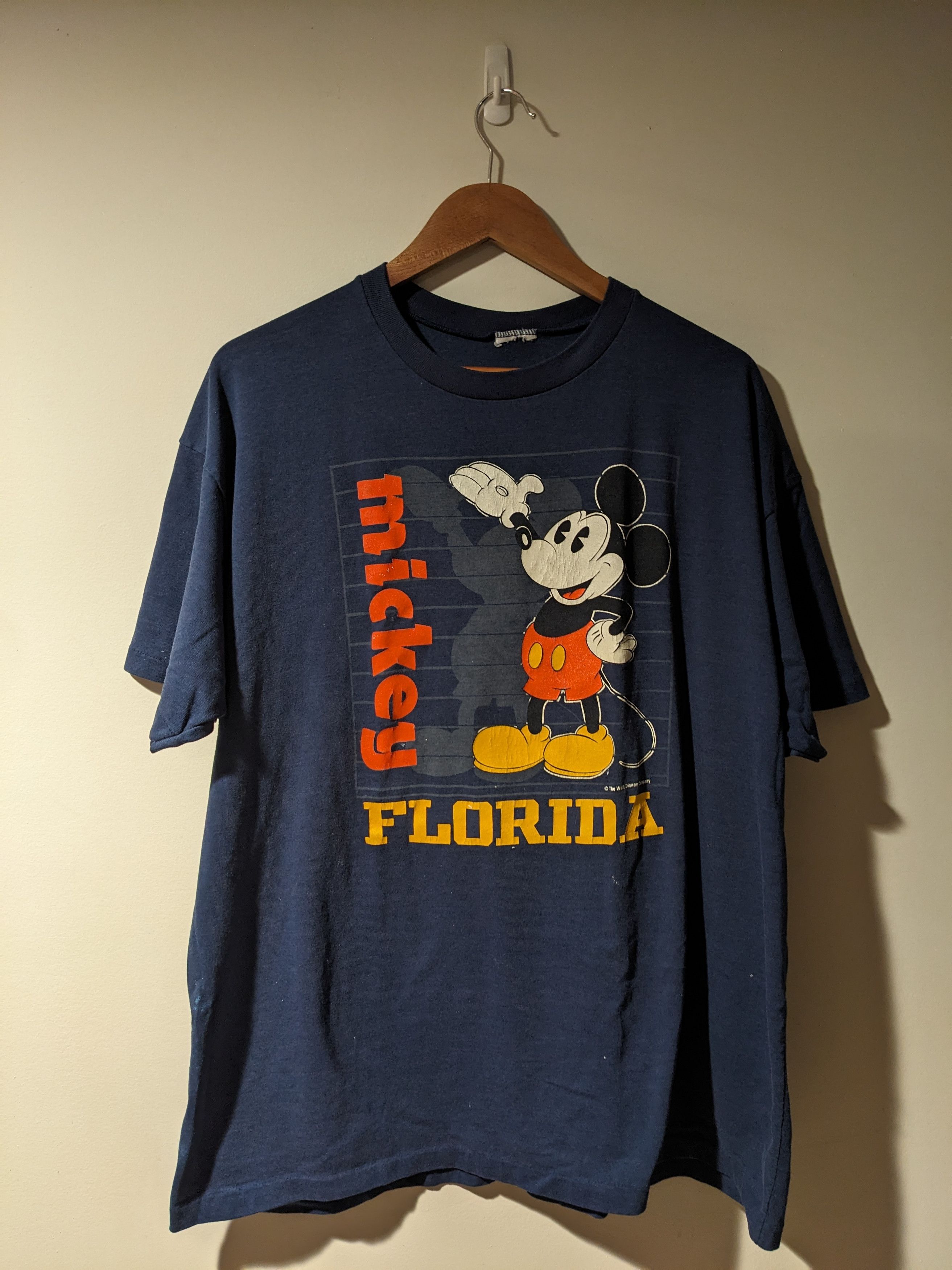 Disney × Vintage Vintage 90s Disney Mickey Mouse Florida Classic T-Shirt Size US XXL / EU 58 / 5 - 1 Thumbnail