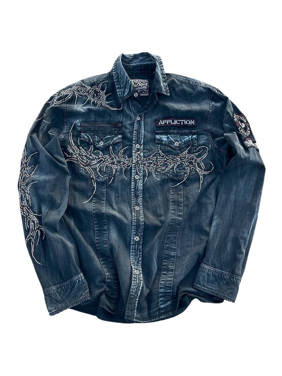 Affliction Affliction custom neotribal button up Size US XL / EU 56 / 4 - 3 Thumbnail