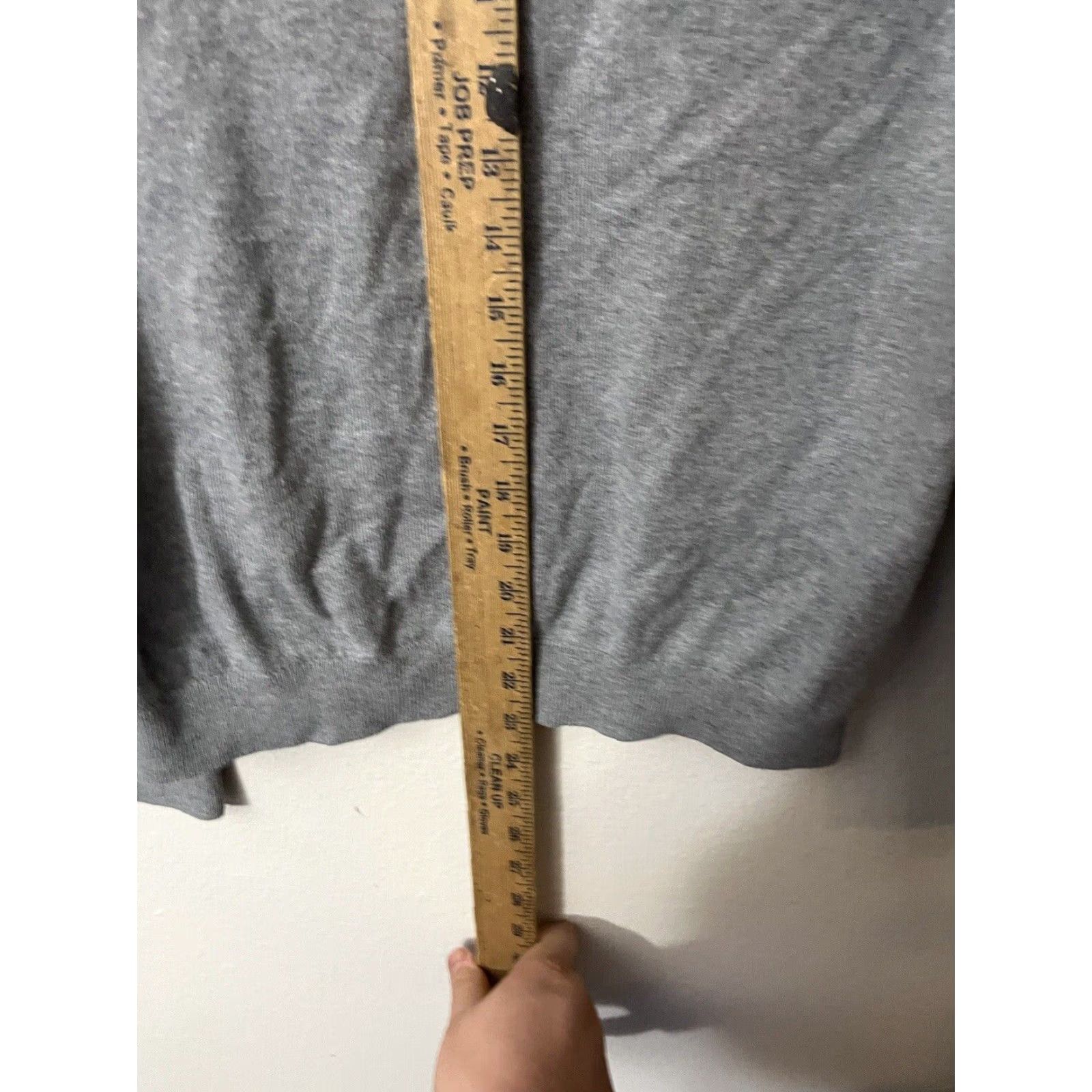 Gap GAP Sweater Mens Medium Gray V Neck Lightweight Cashmere Cotton Long Sleeve Size US M / EU 48-50 / 2 - 4 Thumbnail