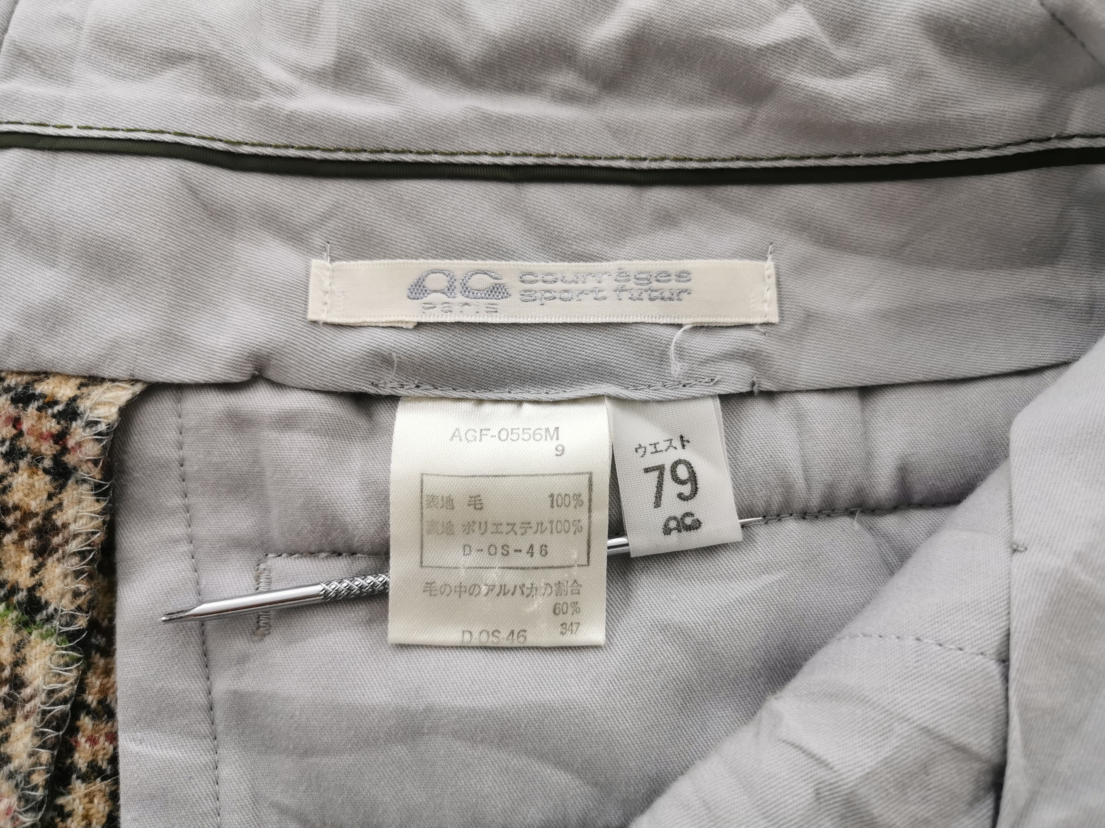 Courreges Vintage 90s Courreges Trouser Wool Pants Womens Size 31 Size 31" - 10 Thumbnail
