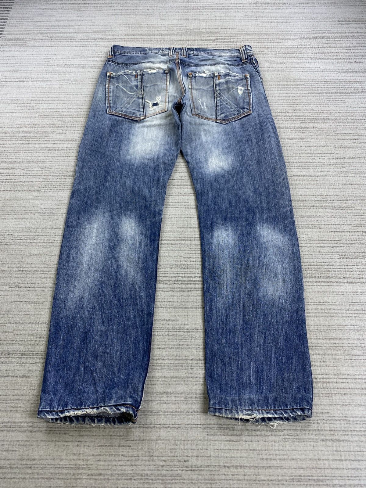 Japanese Brand Vintage Underground Garage Distressed Denim Jeans Size US 34 / EU 50 - 1 Thumbnail