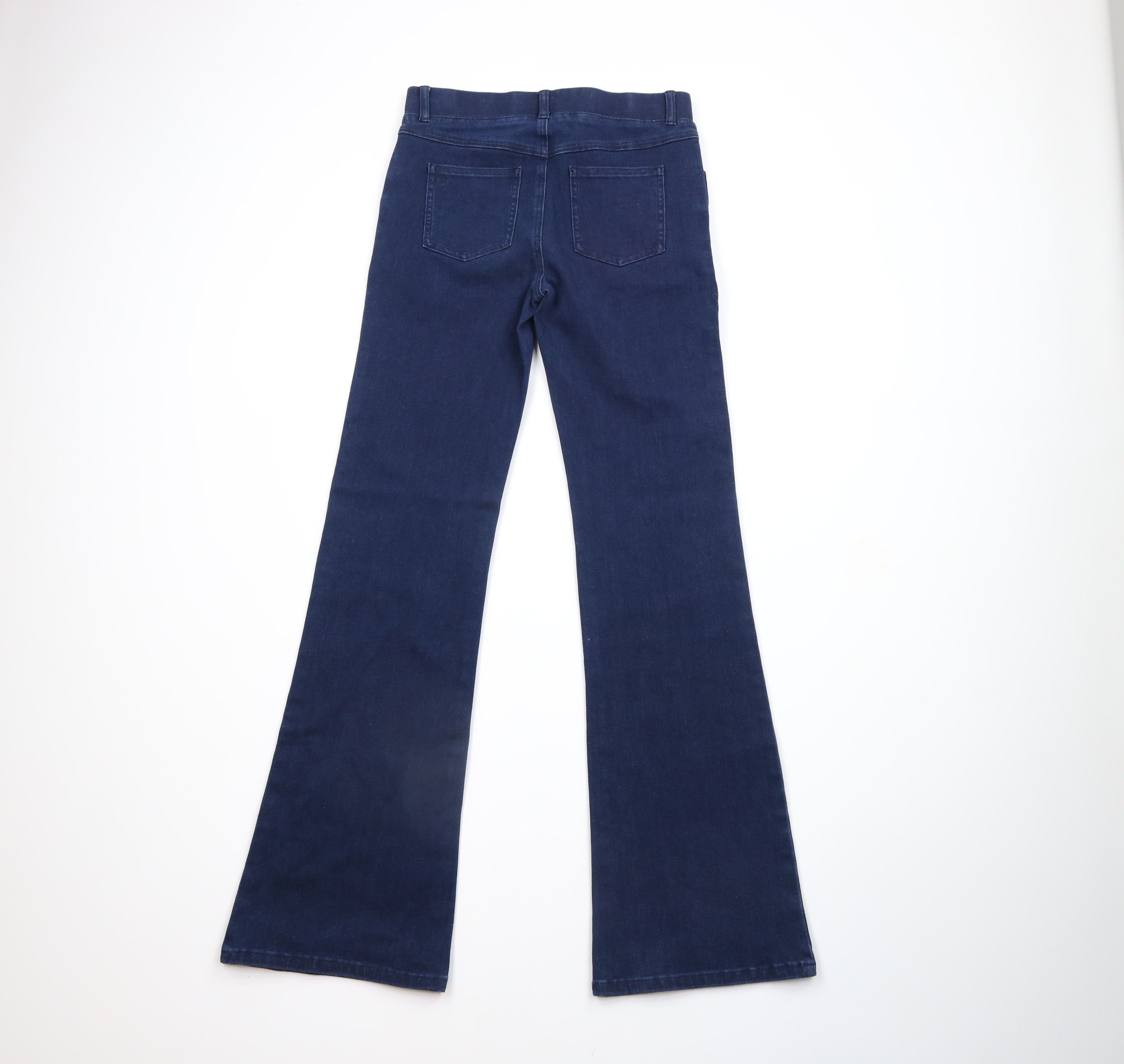 Betabrand × Vintage Betabrand Signature Mid Rise Yoga Denim Bootcut Jeans Blue Size 29" - 6 Thumbnail