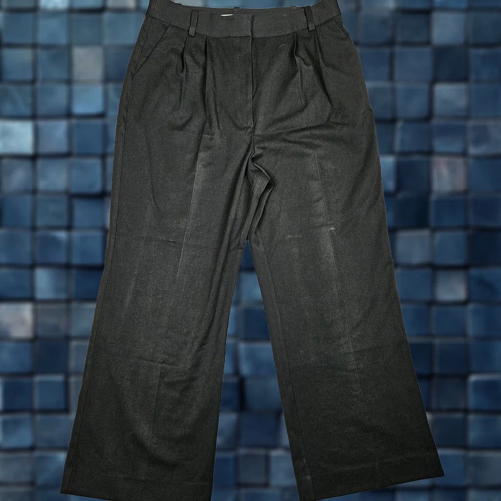 Vintage Favorite Daughter Pants Women’s High Rise Black Wide Leg Straight Size 18 Regular Inseam See Pictures For Measurements Size 40" / US 18 - 1 Thumbnail