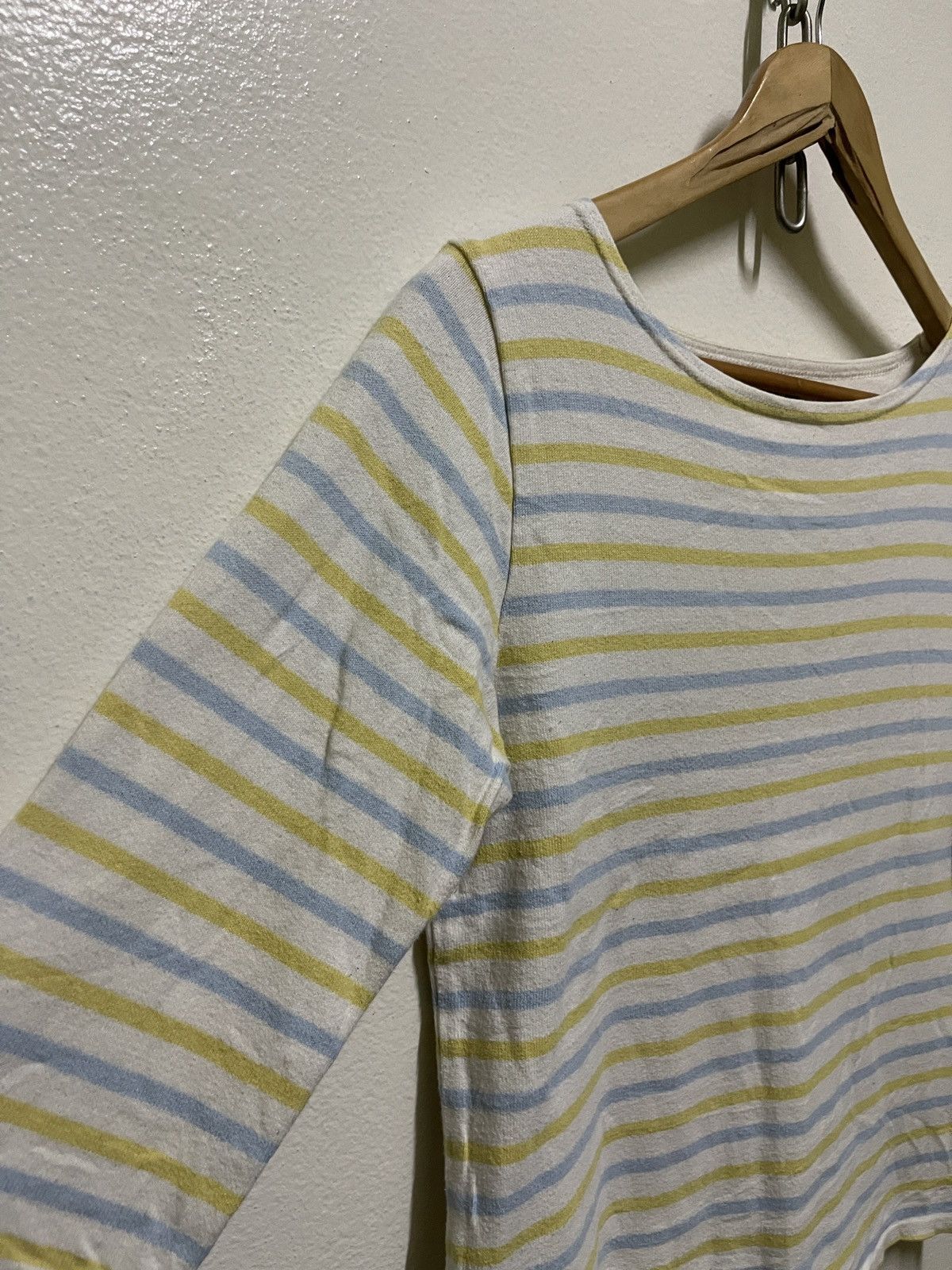 Beams Plus × Japanese Brand Beams Heart Boat Neck Stripe T Shirt Size S / US 4 / IT 40 - 2 Thumbnail