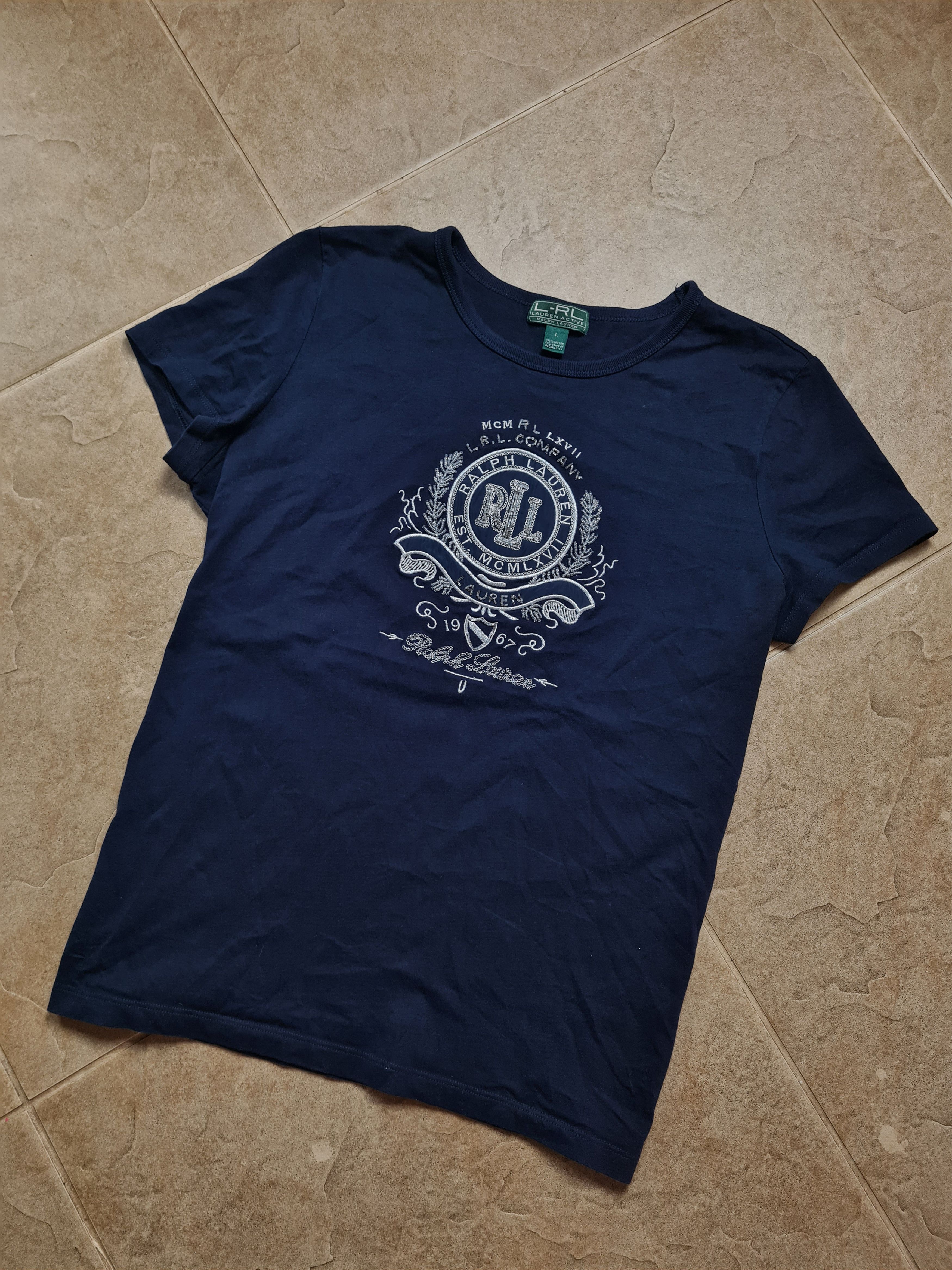 Polo Ralph Lauren Vintage Ralph Lauren Embroidered beads Big Logo Blue Size L Size L / US 10 / IT 46 - 17 Thumbnail