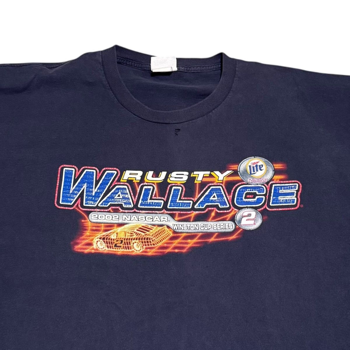 Chase Authentics 2002 Rusty Wallace Schedule Distressed Shirt Men's 2XL Size US XL / EU 56 / 4 - 2 Thumbnail