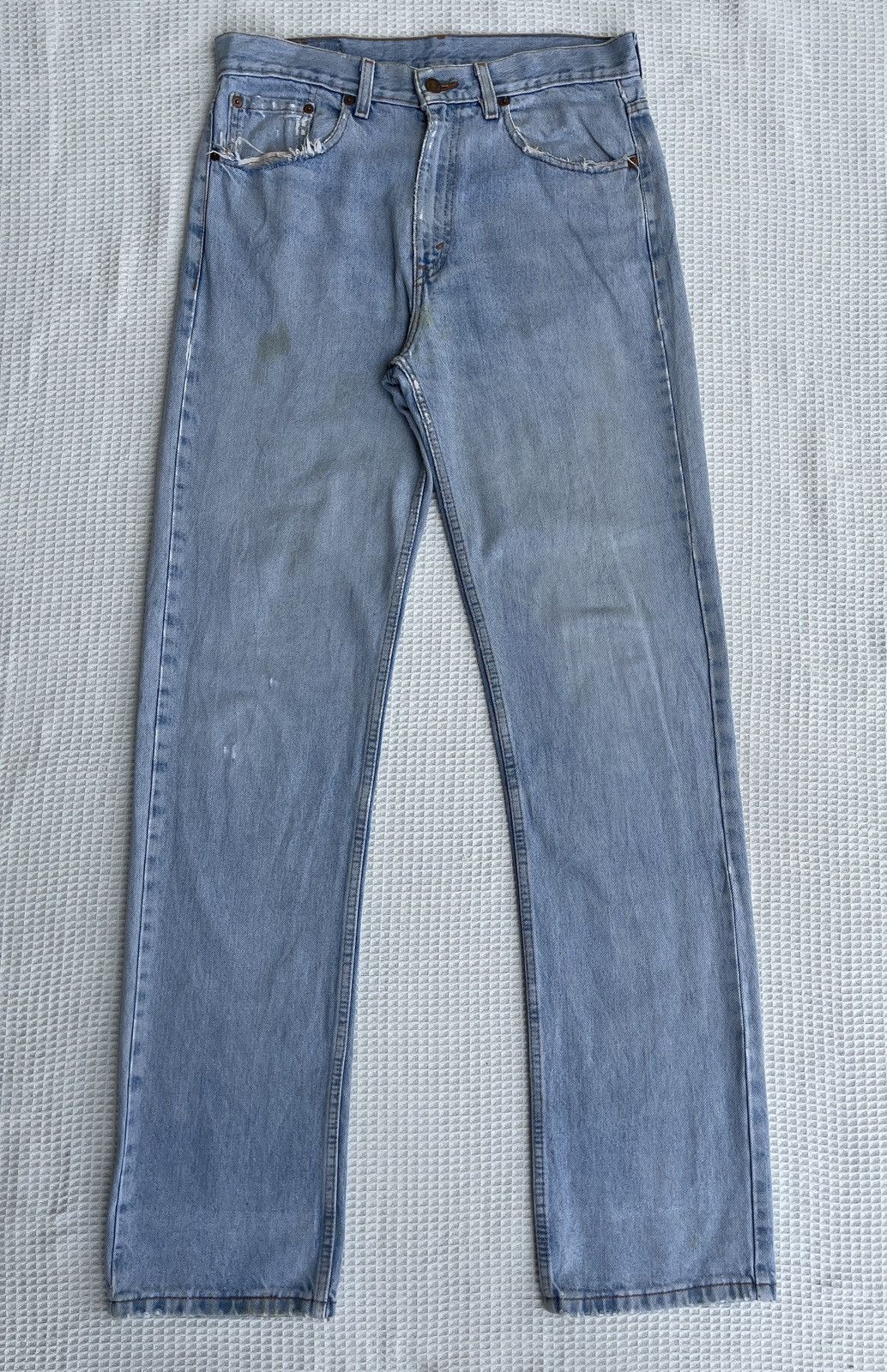 Vintage’00s🔥Levi’s 512🔥Distressed Light Wash Denim Jeans
