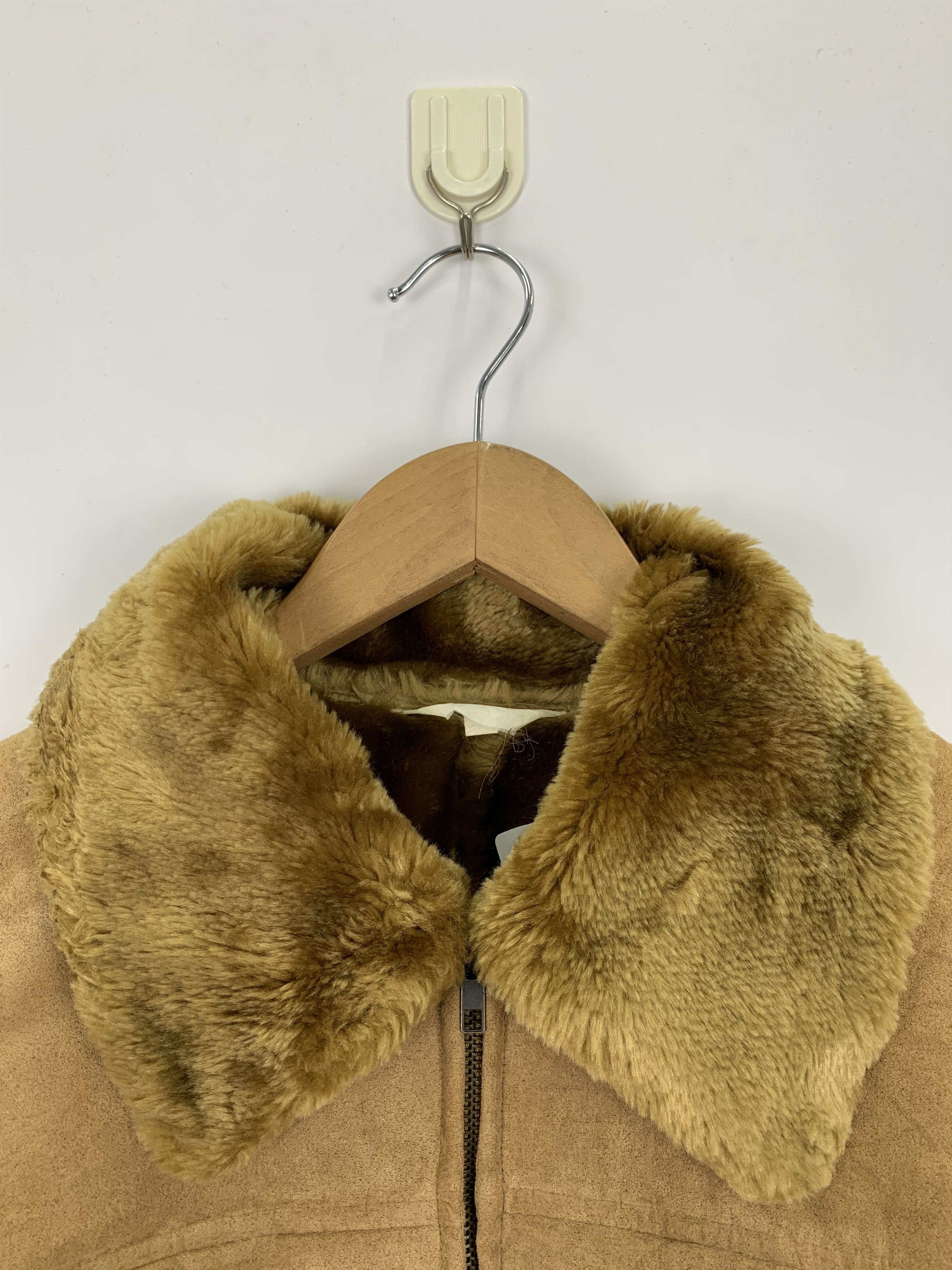 Japanese Brand Vintage 80s Japanese Brand Sherpa Suede Leather Jacket J1044 Size US M / EU 48-50 / 2 - 5 Thumbnail