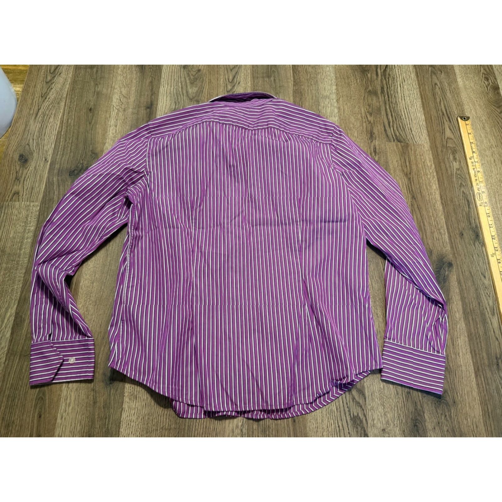 Ralph Lauren Lauren Ralph Lauren Shirt Womens Petite Large Purple Black White Button Up Size L / US 10 / IT 46 - 2 Thumbnail