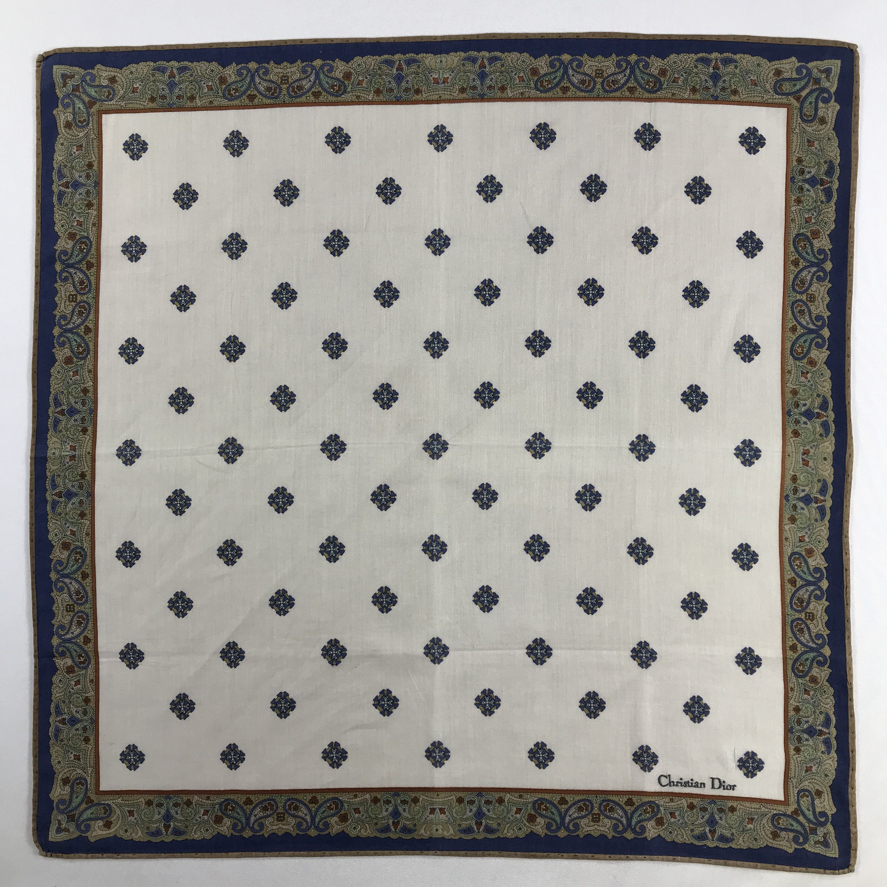 Vintage CHrisTIan DIOr Handkerchief / Bandana / Neckerchief C809 Size ONE SIZE - 3 Thumbnail