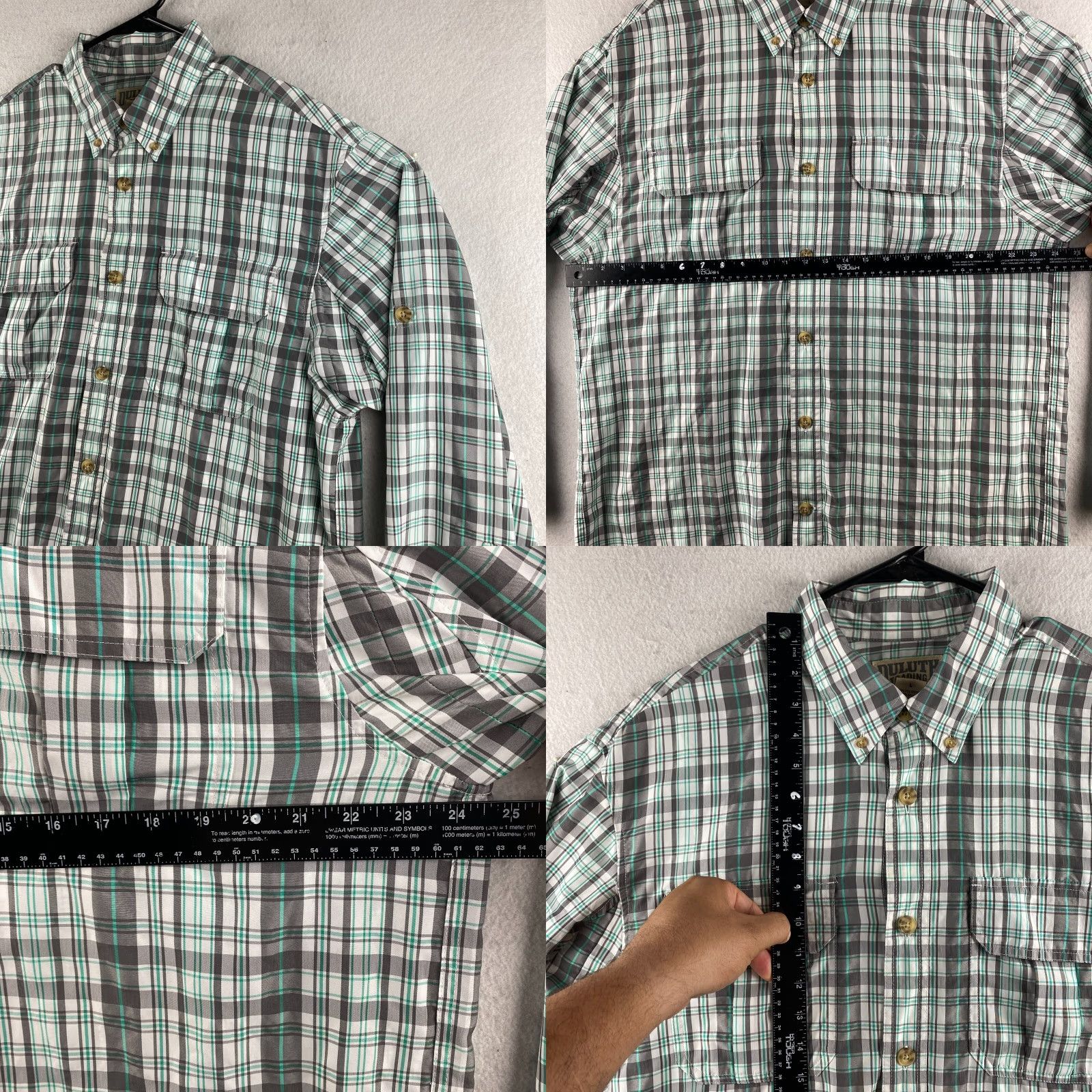Vintage Duluth Button-Up Shirt Mens L Plaid Green Long Sleeve Casual Shirt Mens L Green Duluth Button-Up Shirt Size US L / EU 52-54 / 3 - 8 Thumbnail