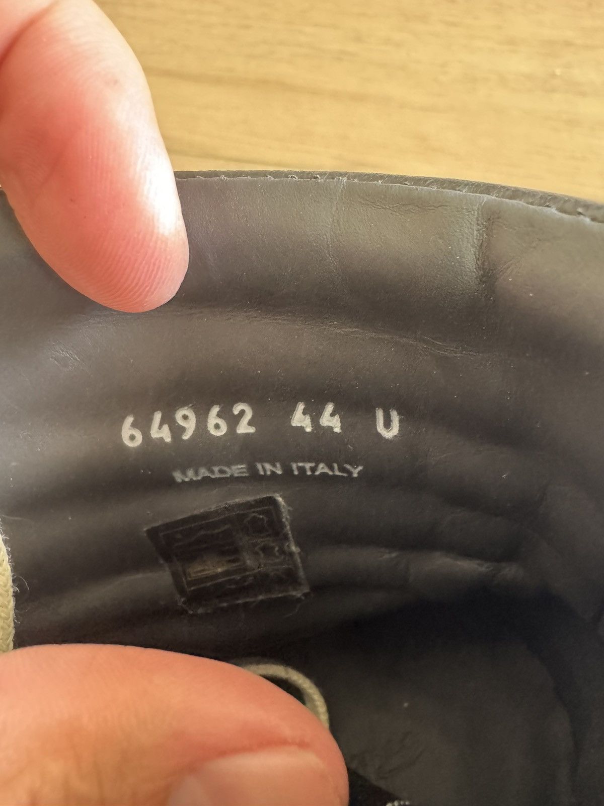 Rick Owens Leather Vans Vintage Size US 11 / EU 44 - 7 Thumbnail