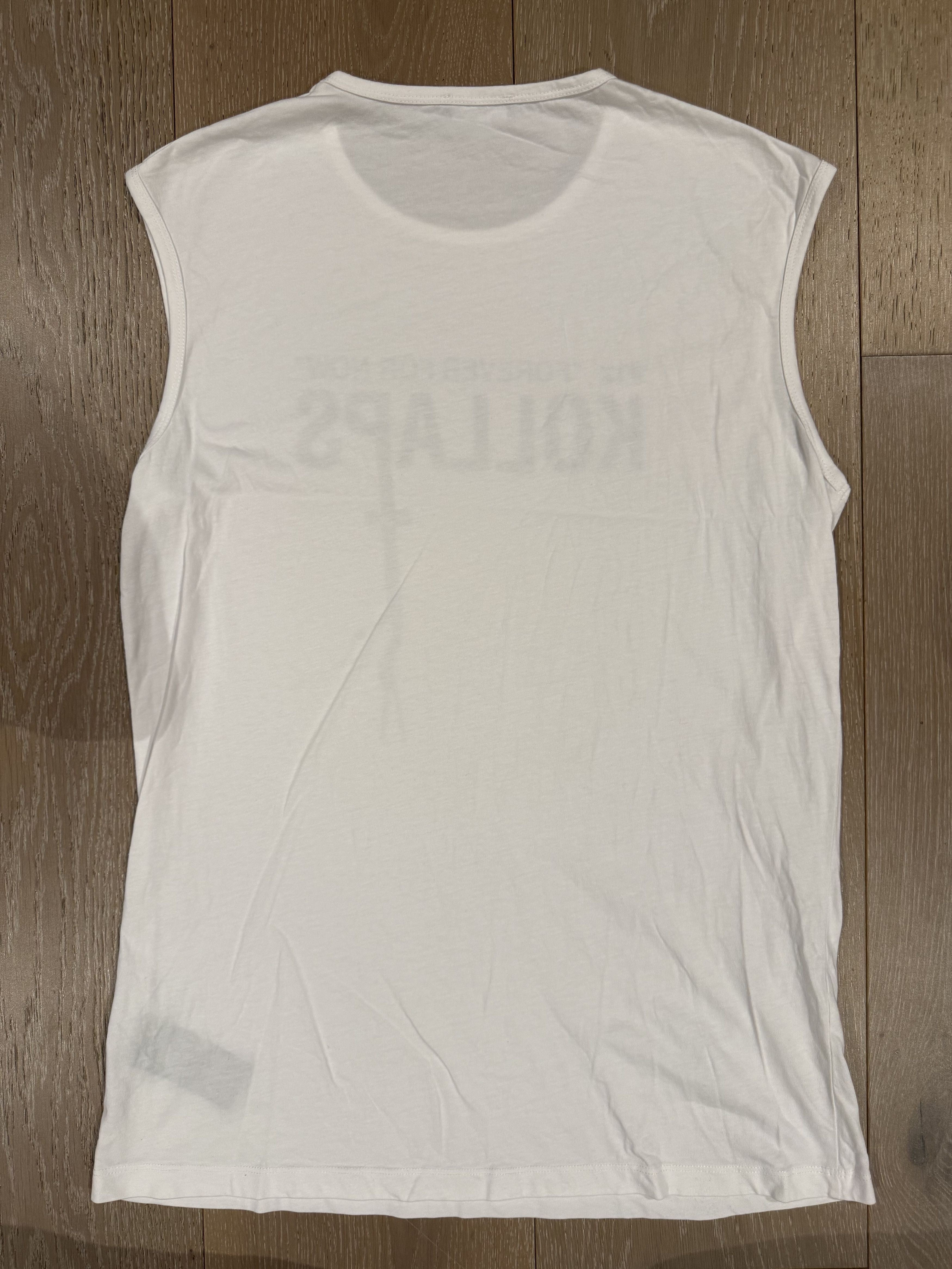Raf Simons 💚 Raf Simons Redux Kollaps Tank Top White X-Large Size US XL / EU 56 / 4 - 5 Thumbnail