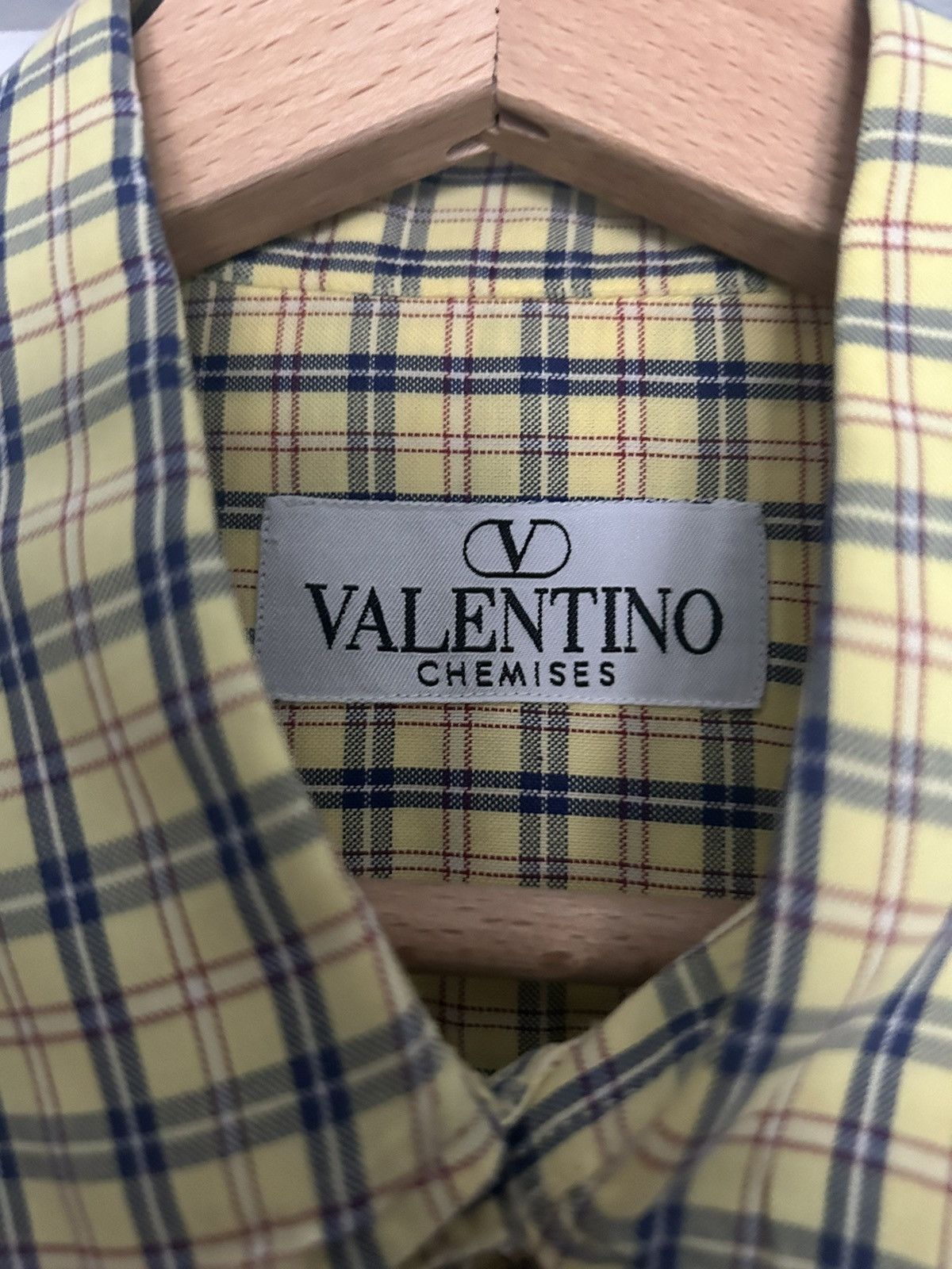 Valentino Valentino Checkered Shirt Size US M / EU 48-50 / 2 - 3 Thumbnail