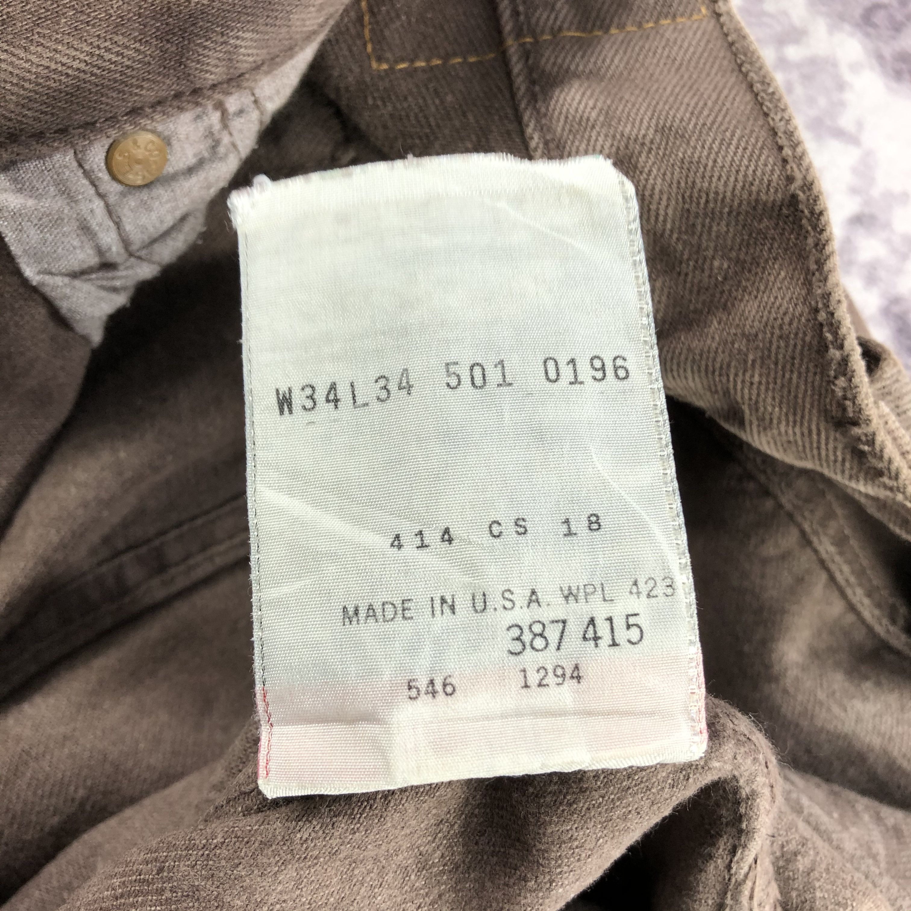 Levi's Vintage 90s Faded Black Levis 501 Jeans-JM2489 Size US 33 - 13 Thumbnail
