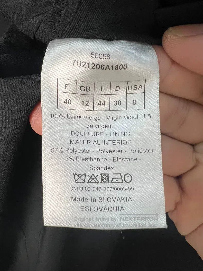 Dior Dior Woollen suit jacket Size S / US 4 / IT 40 - 4 Thumbnail