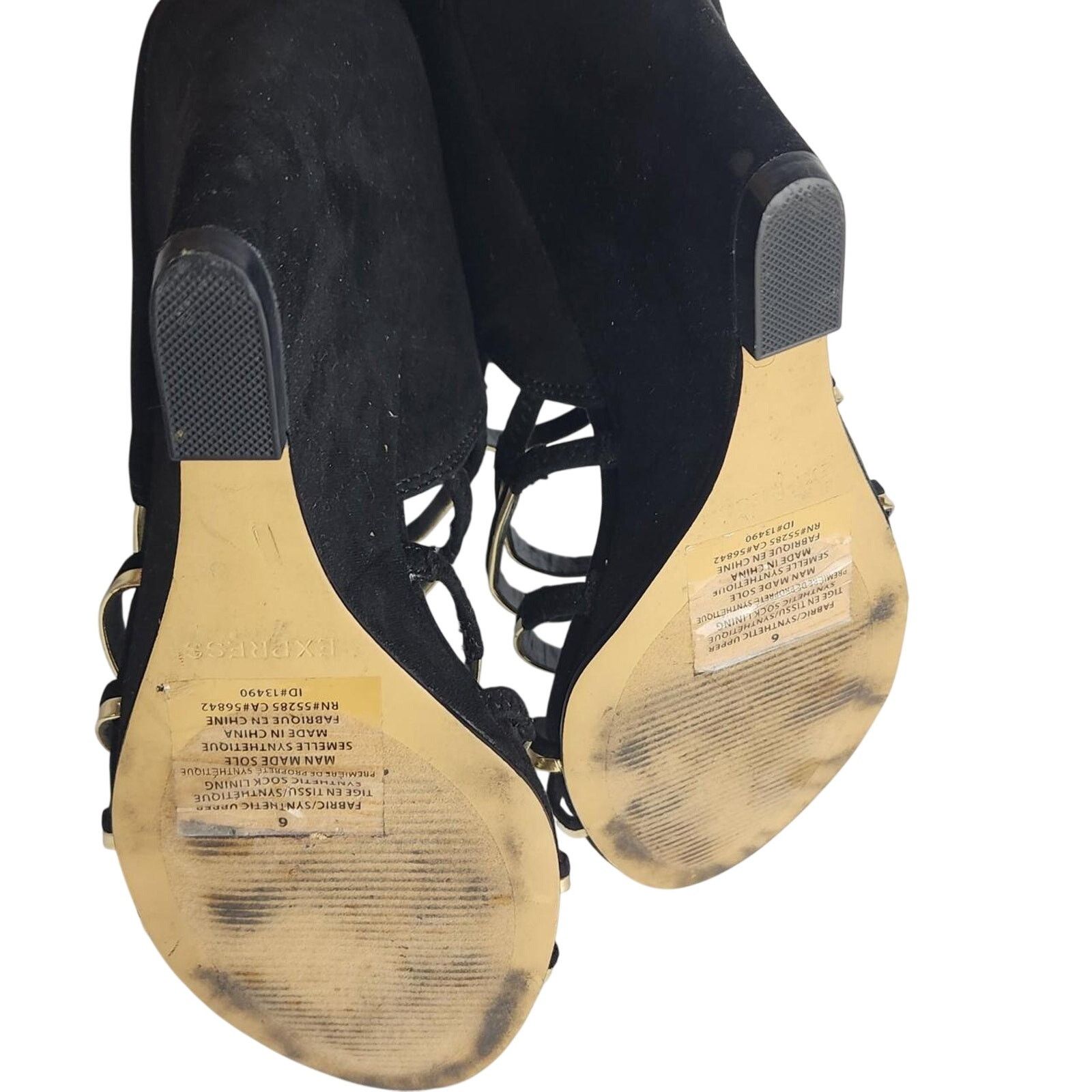 Express Black and gold express wedges Size US 6 / IT 36 - 4 Thumbnail