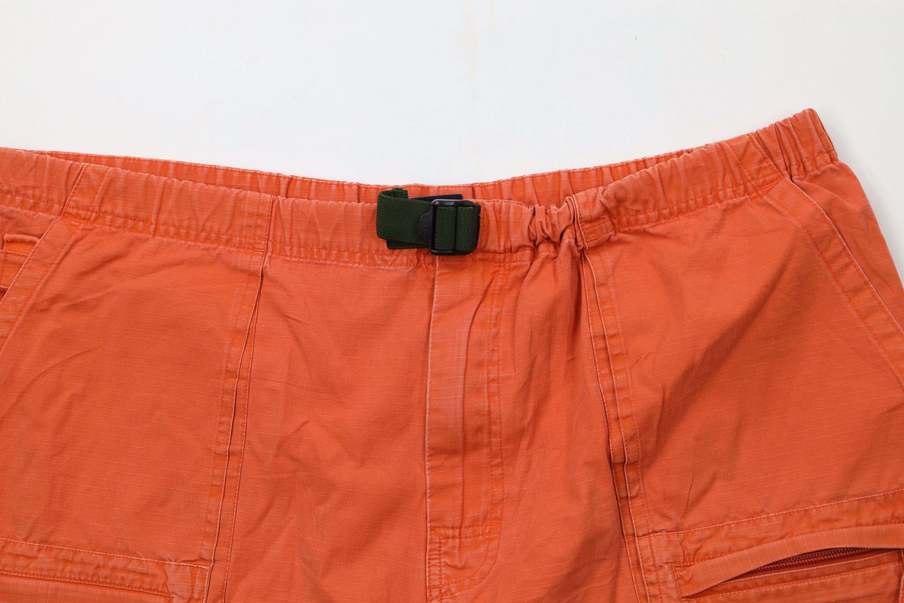 Gap Vintage Y2K 2000 Gap Ripstop Cargo Shorts Orange Cotton Size US 36 / EU 52 - 2 Thumbnail