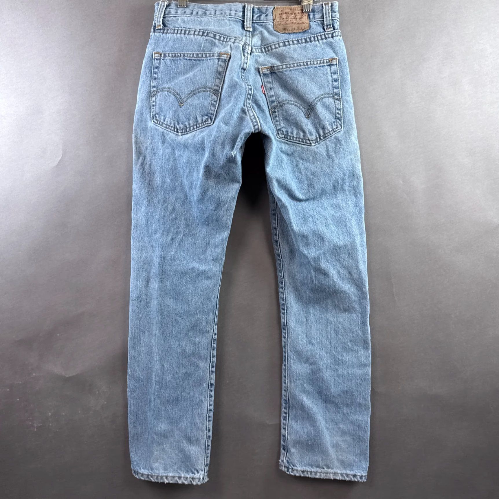Levi's Levi's 501 Jeans Mens 30x32 Blue Button Fly Denim Pants Thrashed Destroyed Work Classic Straight Size US 30 / EU 46 - 3 Thumbnail