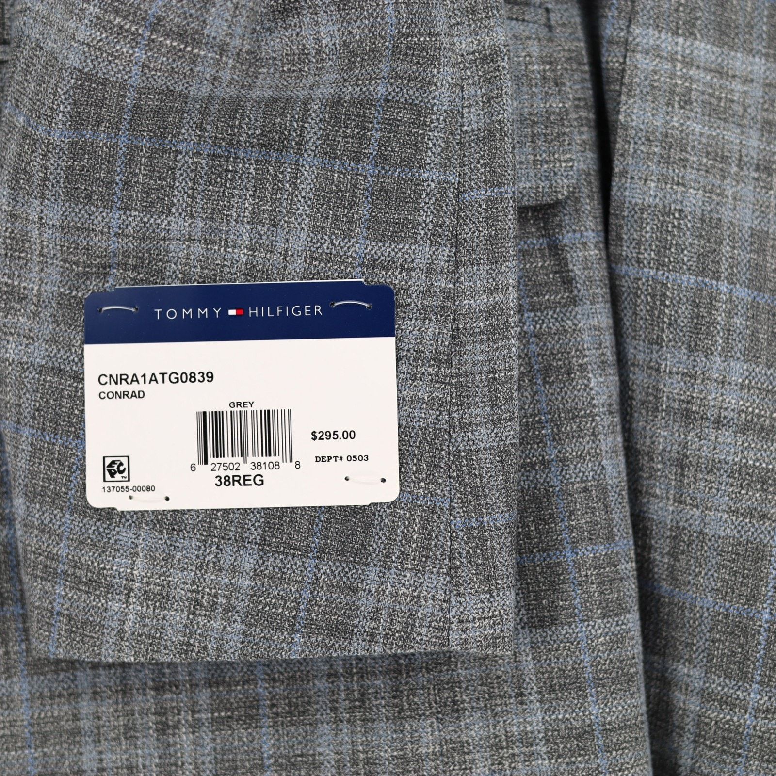 Tommy Hilfiger Tommy Hilfiger Men's Grey Check Conrad Suit Blazer Size 38R Size 38R - 6 Thumbnail