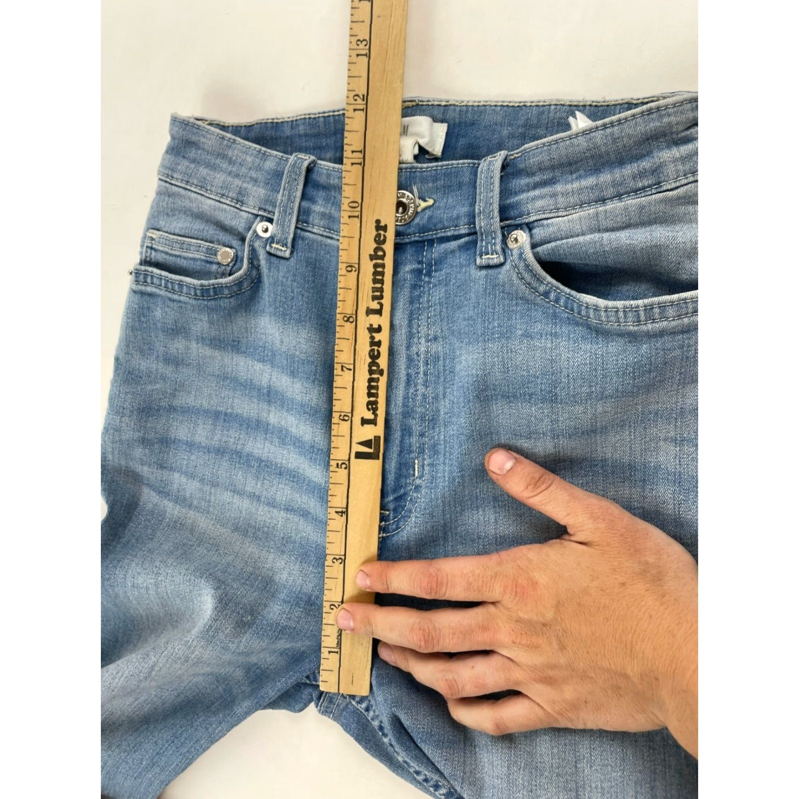 H&M H&M L.O.G.G. Jeans Women's Size 2 Long Blue Denim High Rise Medium Wash Slim-fit Size 26" / US 2 / IT 38 - 5 Thumbnail