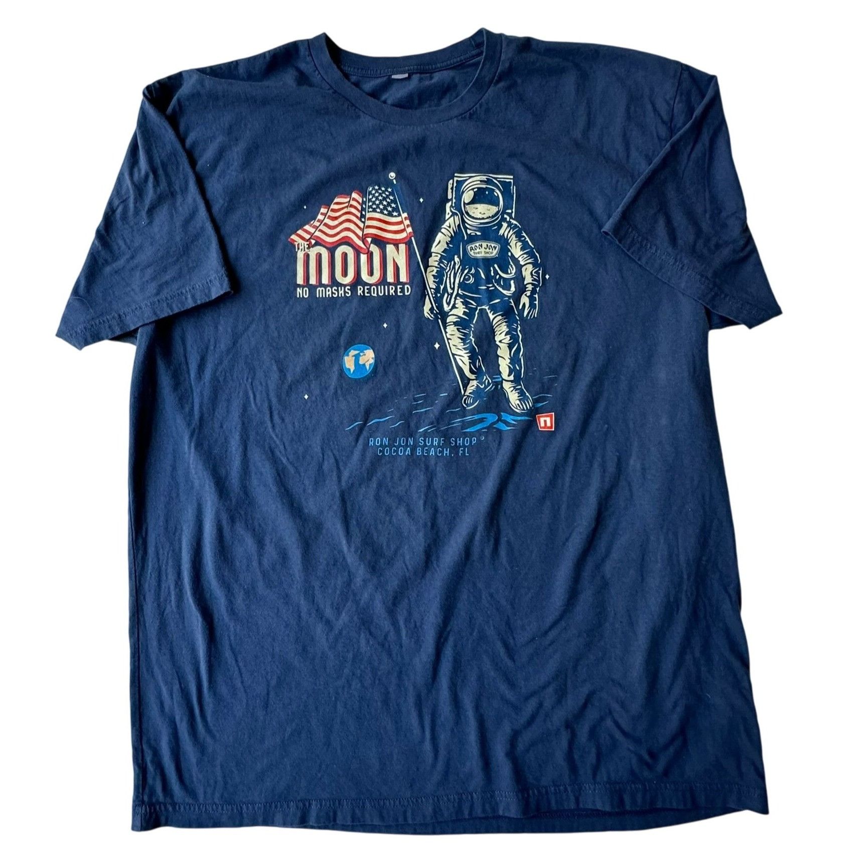 Ron Jon Surf Shop Ron Jon Moon Landing T Shirt XXL? Blue No Masks Required Size US XXL / EU 58 / 5 - 2 Thumbnail