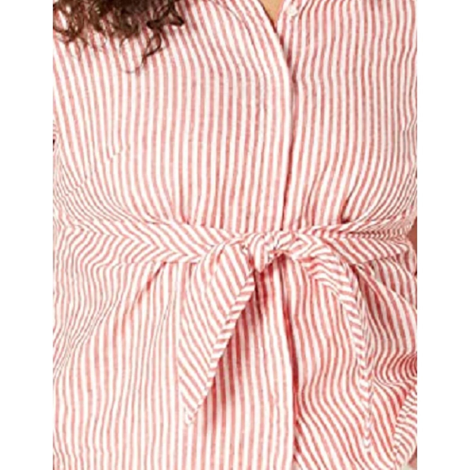 Ralph Lauren Ralph Lauren Women Linen Casual Tie Front Shirt Plus Size 3X Size 3XL / US 20-22 - 3 Thumbnail