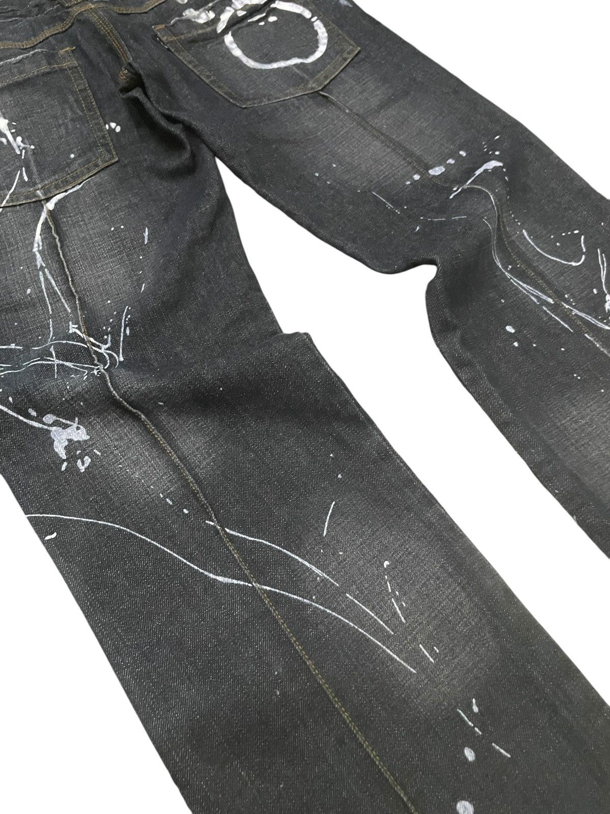 LOWBOX Aston Design Japan Double Waist Painter Loose Jeans Size US 30 / EU 46 - 15 Thumbnail