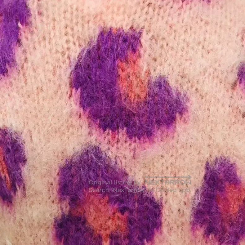 Miu Miu Miu Miu 40 Mohair leopard cardigan Size L / US 10 / IT 46 - 5 Thumbnail
