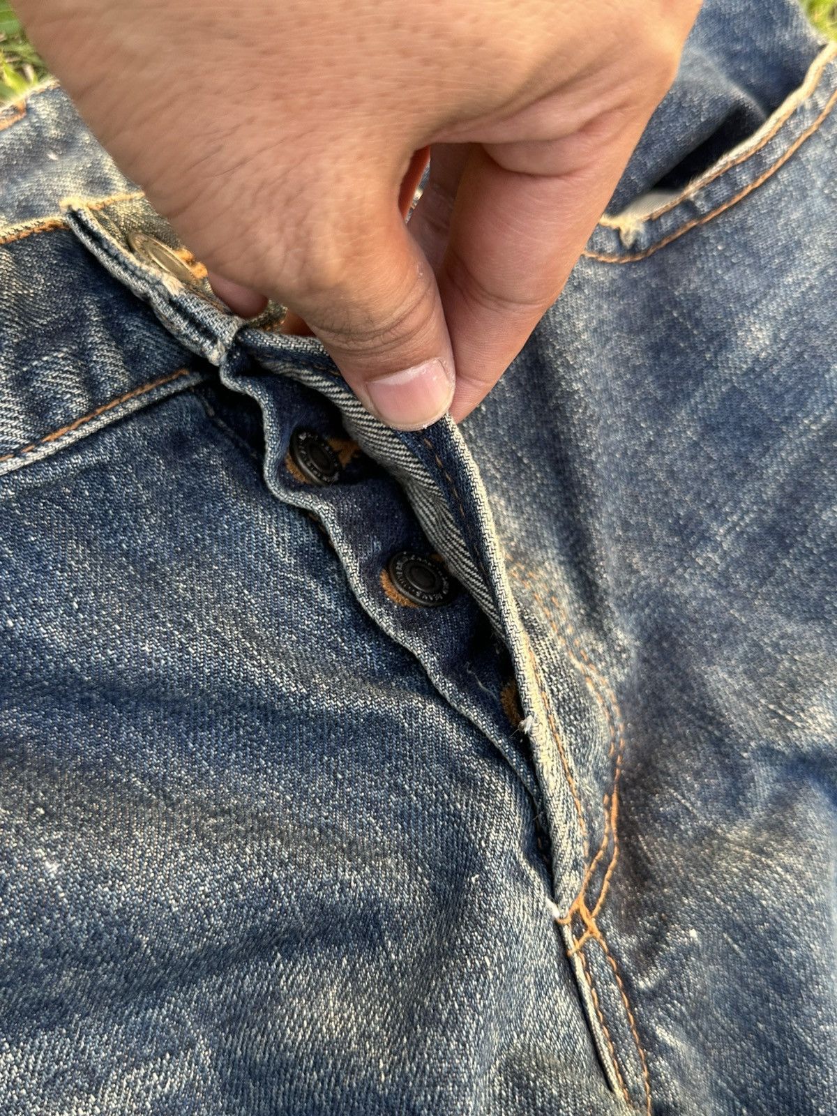 Shellac Shellac Bootcut Flare Distressed Style Blue Denim Size US 28 / EU 44 - 14 Thumbnail