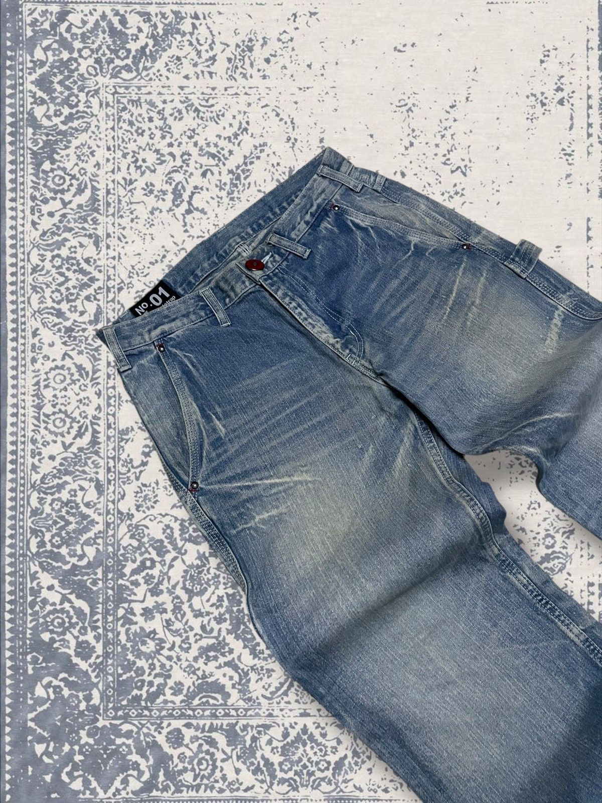 Designer × Japanese Brand × Vintage Vintage Japan Designer Rattle Trap Carpenter Mudwash Denim Size US 30 / EU 46 - 7 Thumbnail