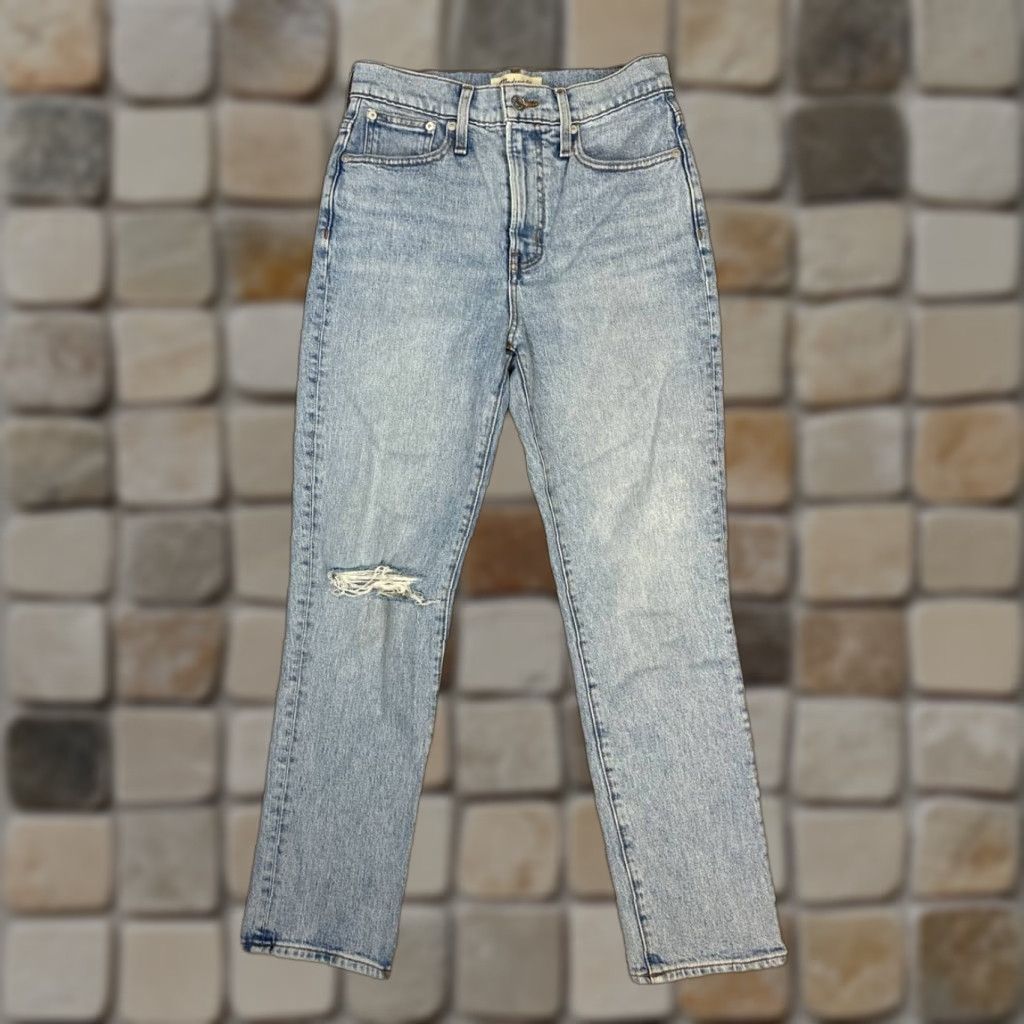 Madewell Madewell The Perfect Vintage Jeans Womens 26 Blue Denim High Rise Cropped 26x27 Jeans Womens Blue 90s City Preppy Style Size 26" / US 2 / IT 38 - 1 Thumbnail